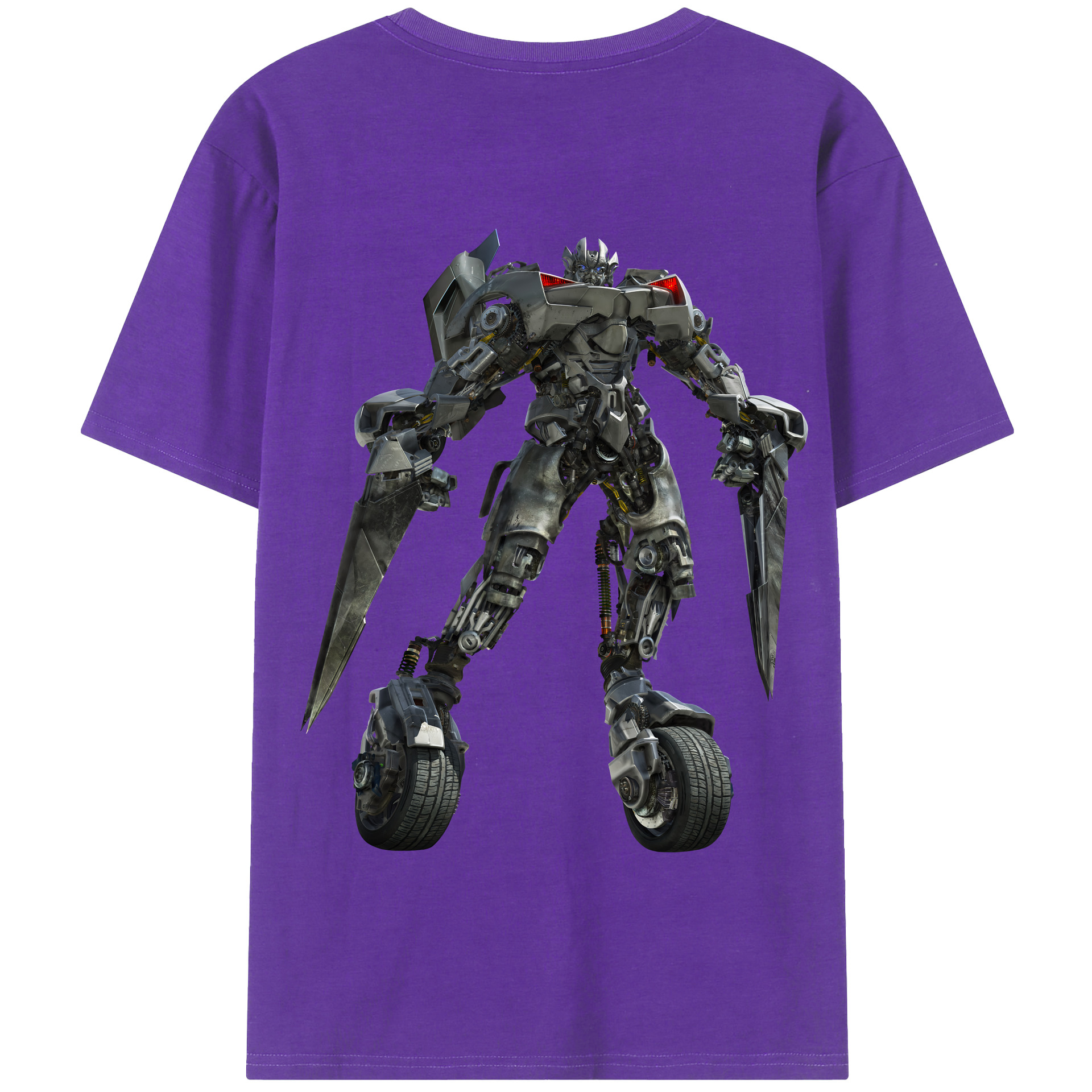 （画像用） Transformers トランスフォーマー 綿100％半袖Tシャツ（背面プリント）