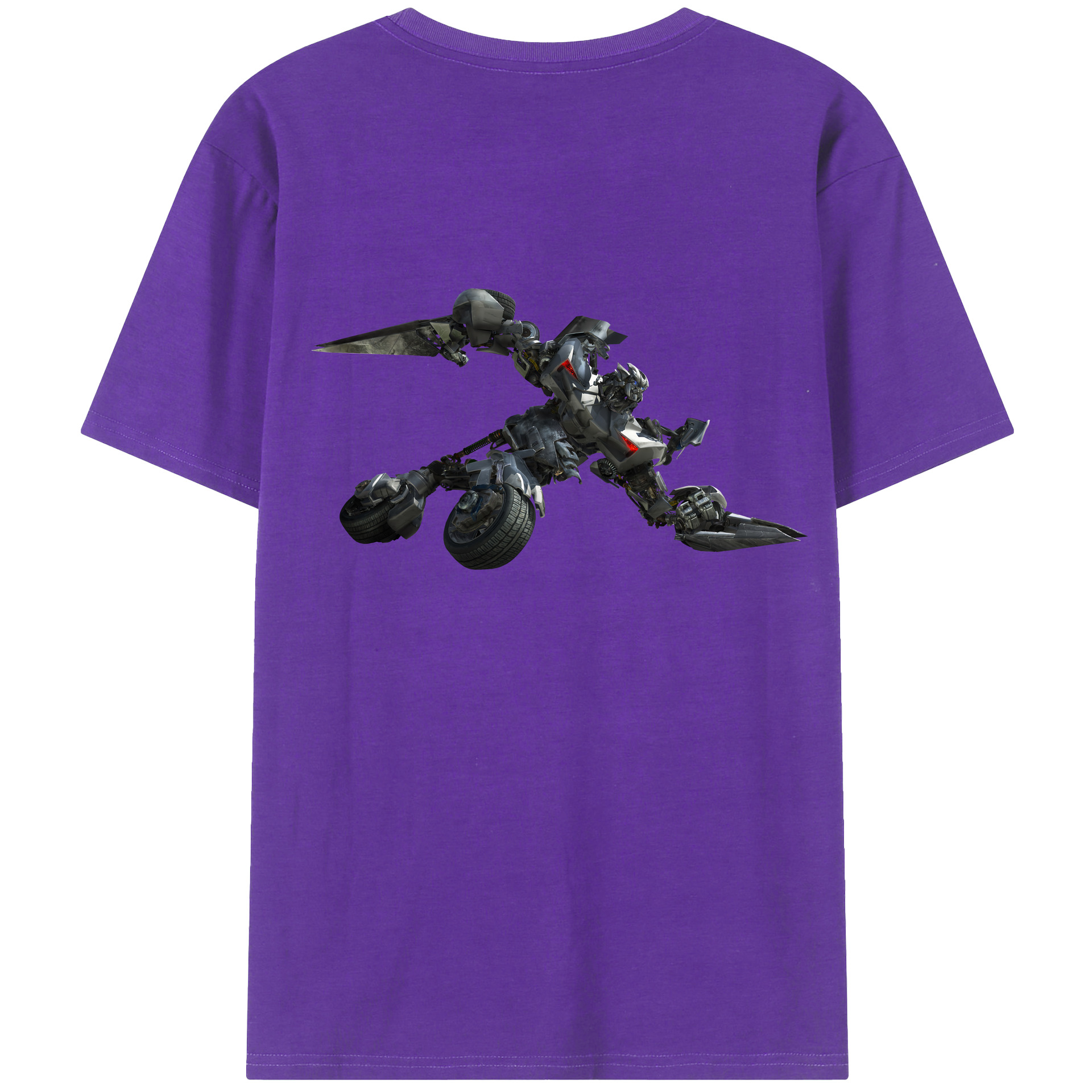 （画像用） Transformers トランスフォーマー 綿100％半袖Tシャツ（背面プリント）