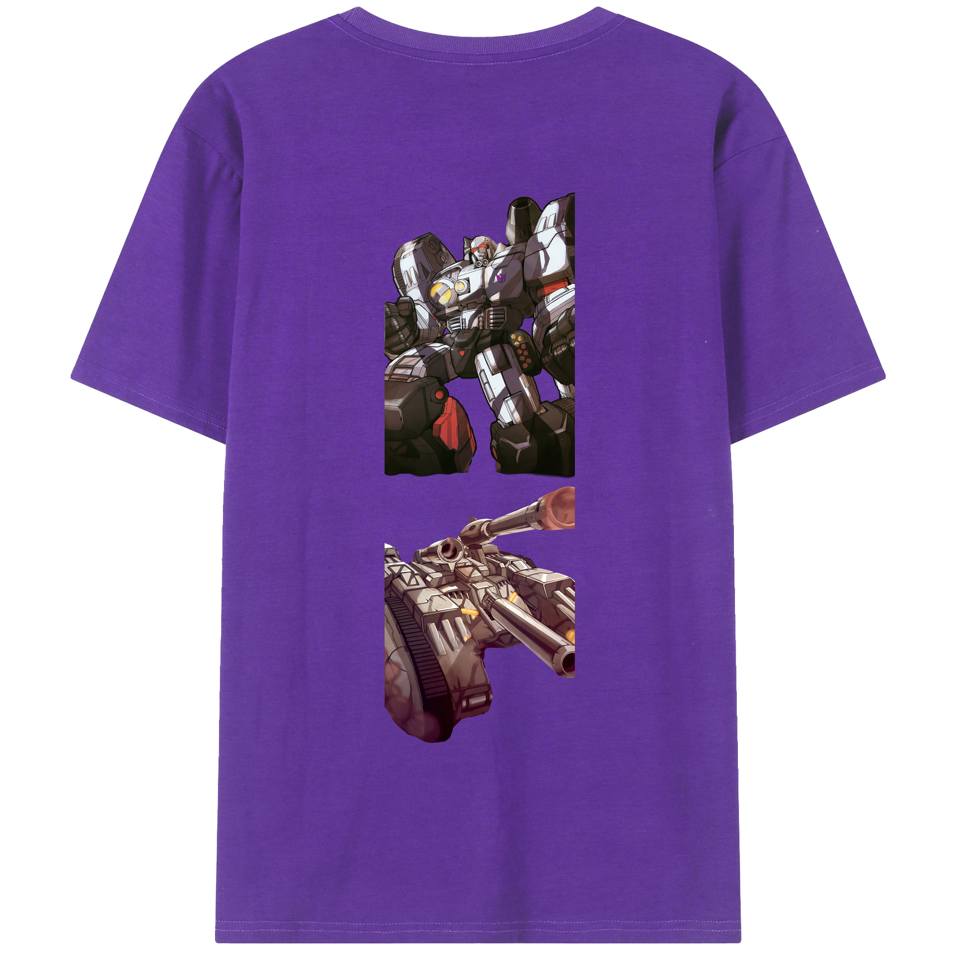 （画像用） Transformers トランスフォーマー 綿100％半袖Tシャツ（背面プリント）
