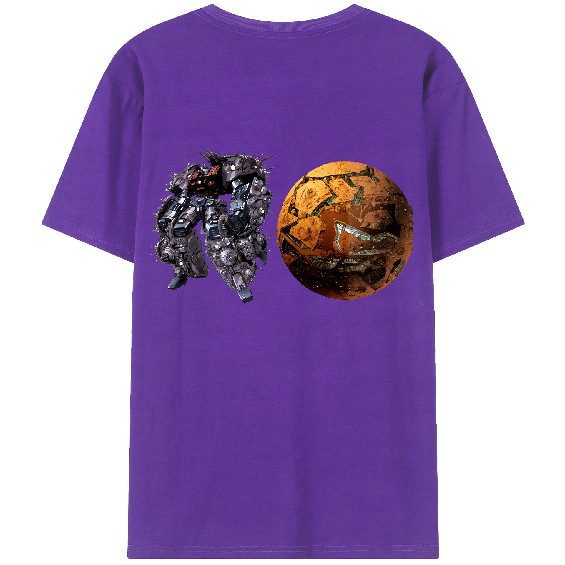 （画像用） Transformers トランスフォーマー 綿100％半袖Tシャツ（背面プリント）