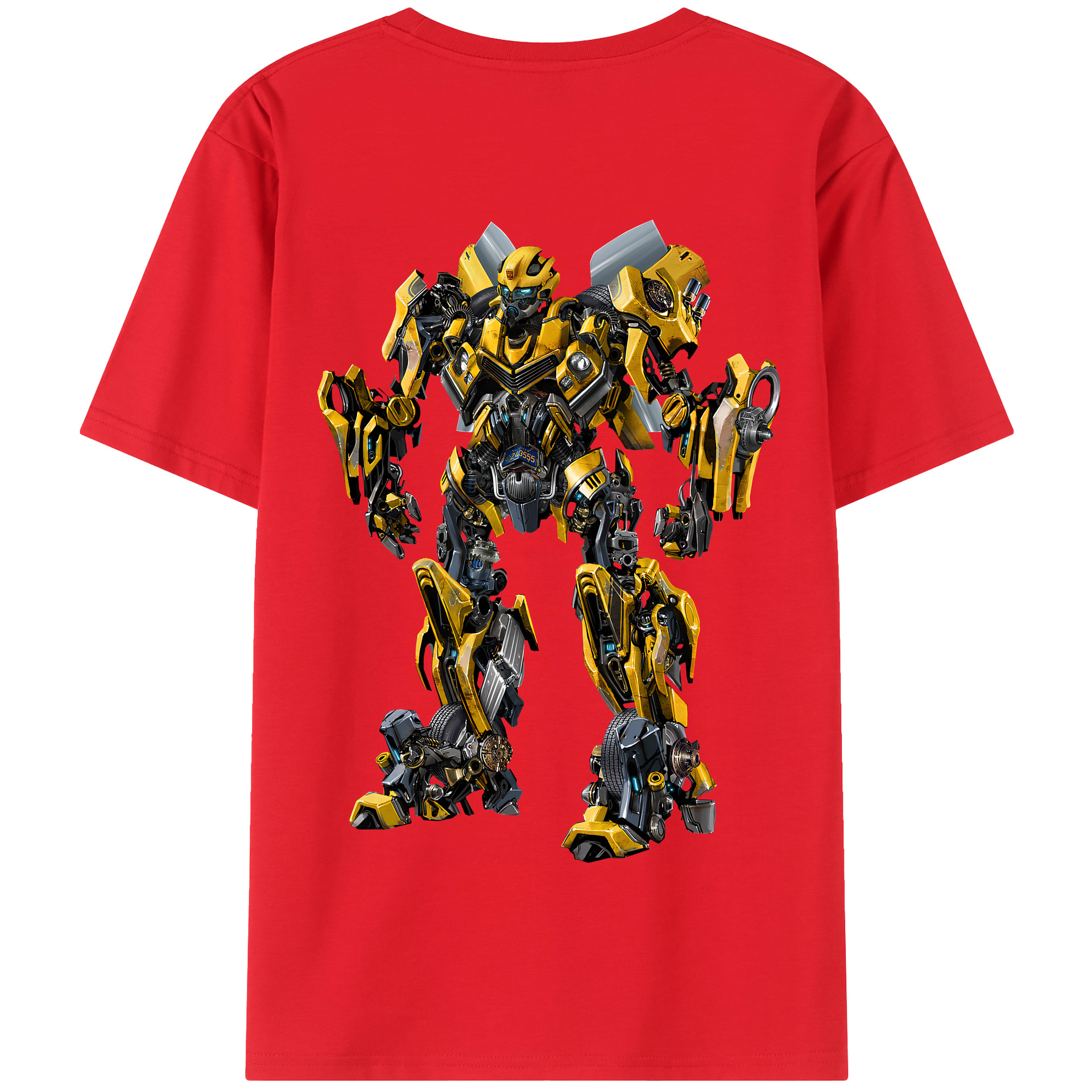 （画像用） Transformers トランスフォーマー 綿100％半袖Tシャツ（背面プリント）