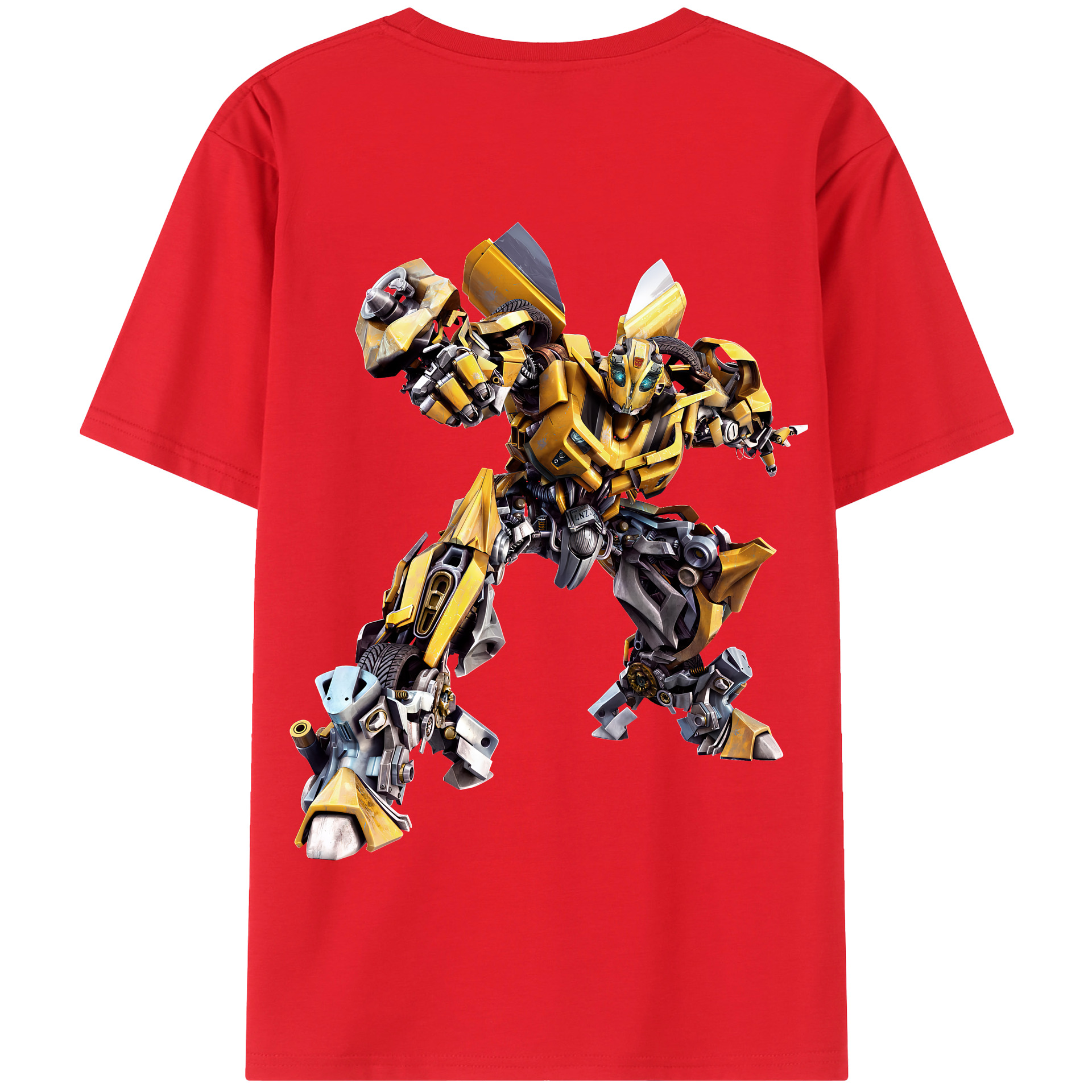 （画像用） Transformers トランスフォーマー 綿100％半袖Tシャツ（背面プリント）