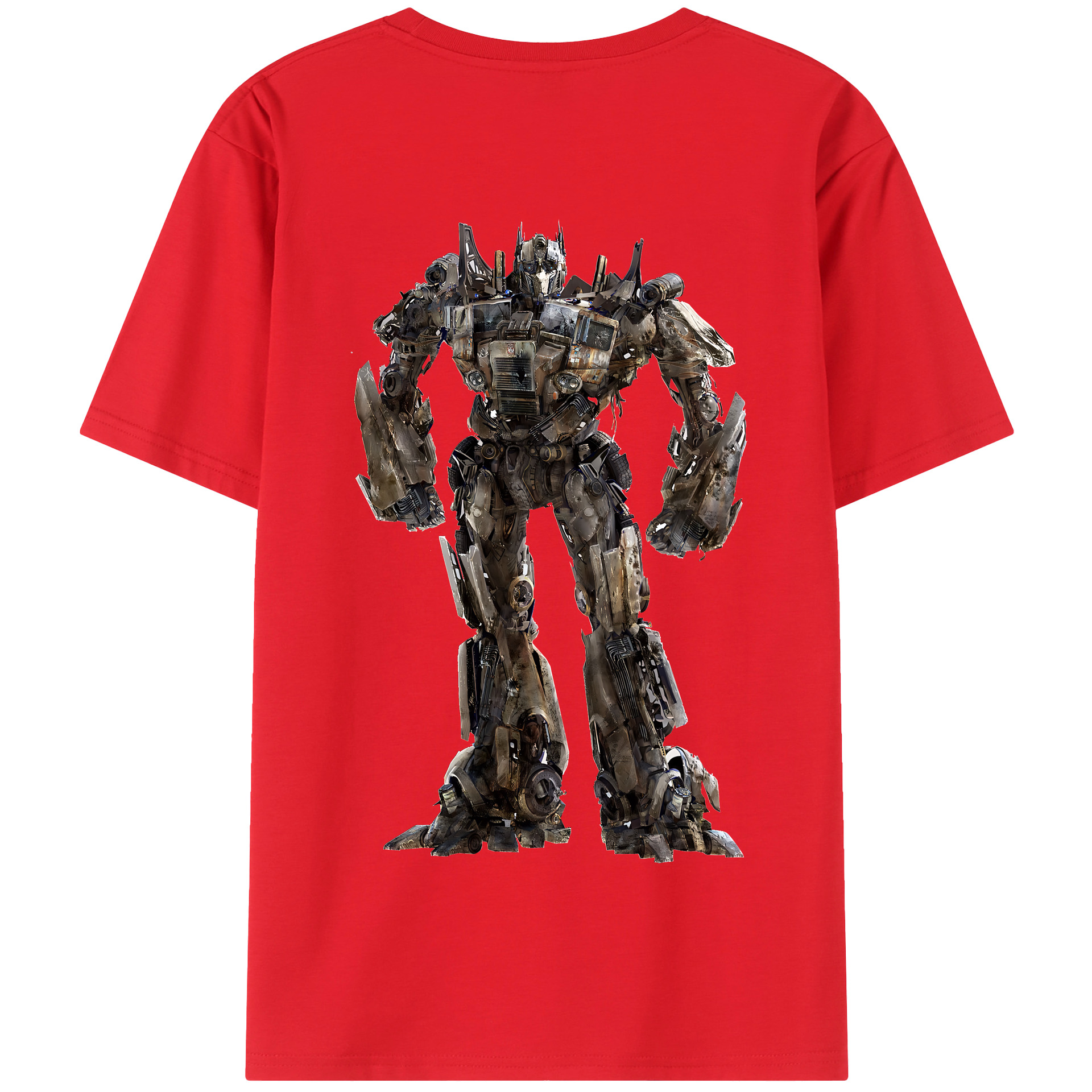 （画像用） Transformers トランスフォーマー 綿100％半袖Tシャツ（背面プリント）