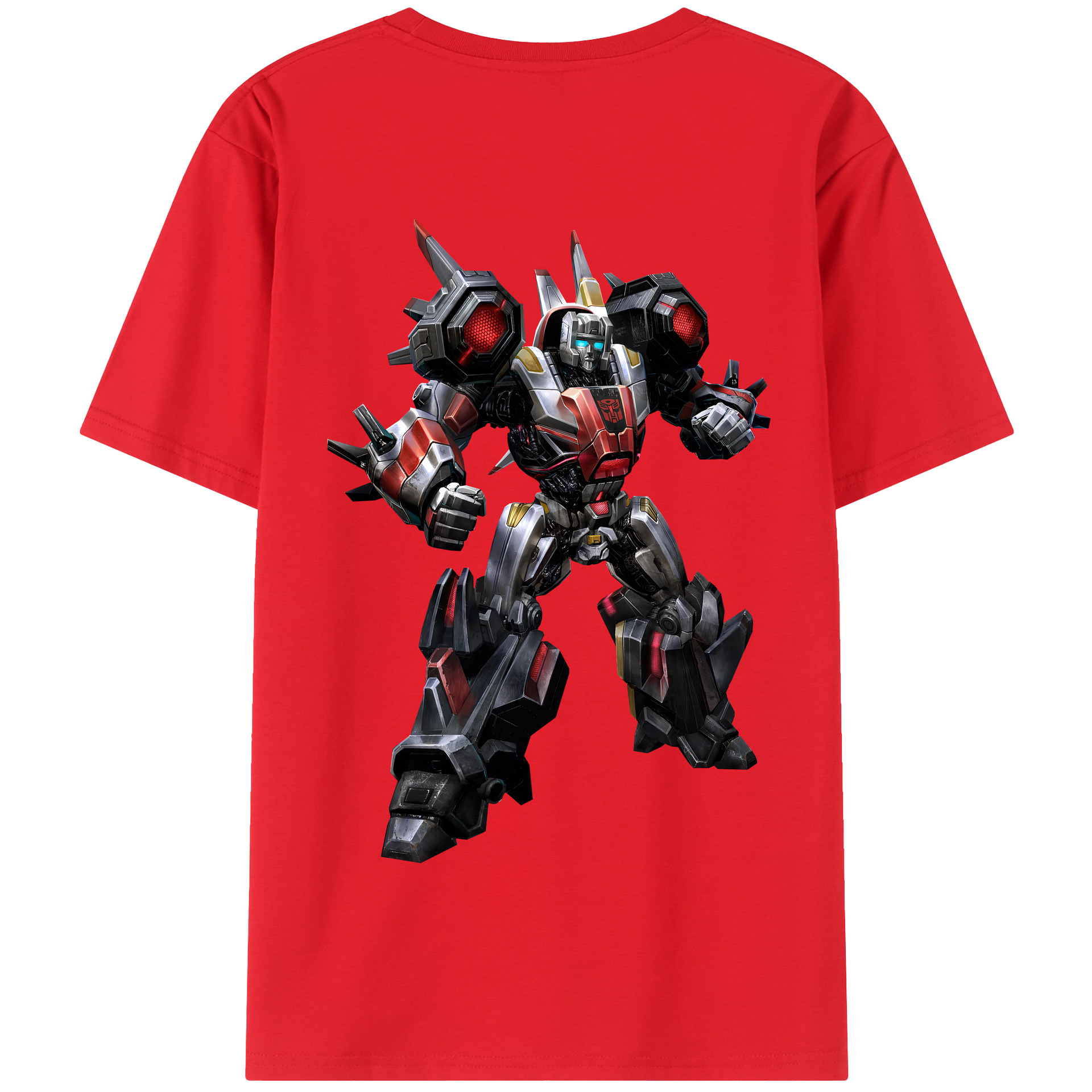 （画像用） Transformers トランスフォーマー 綿100％半袖Tシャツ（背面プリント）