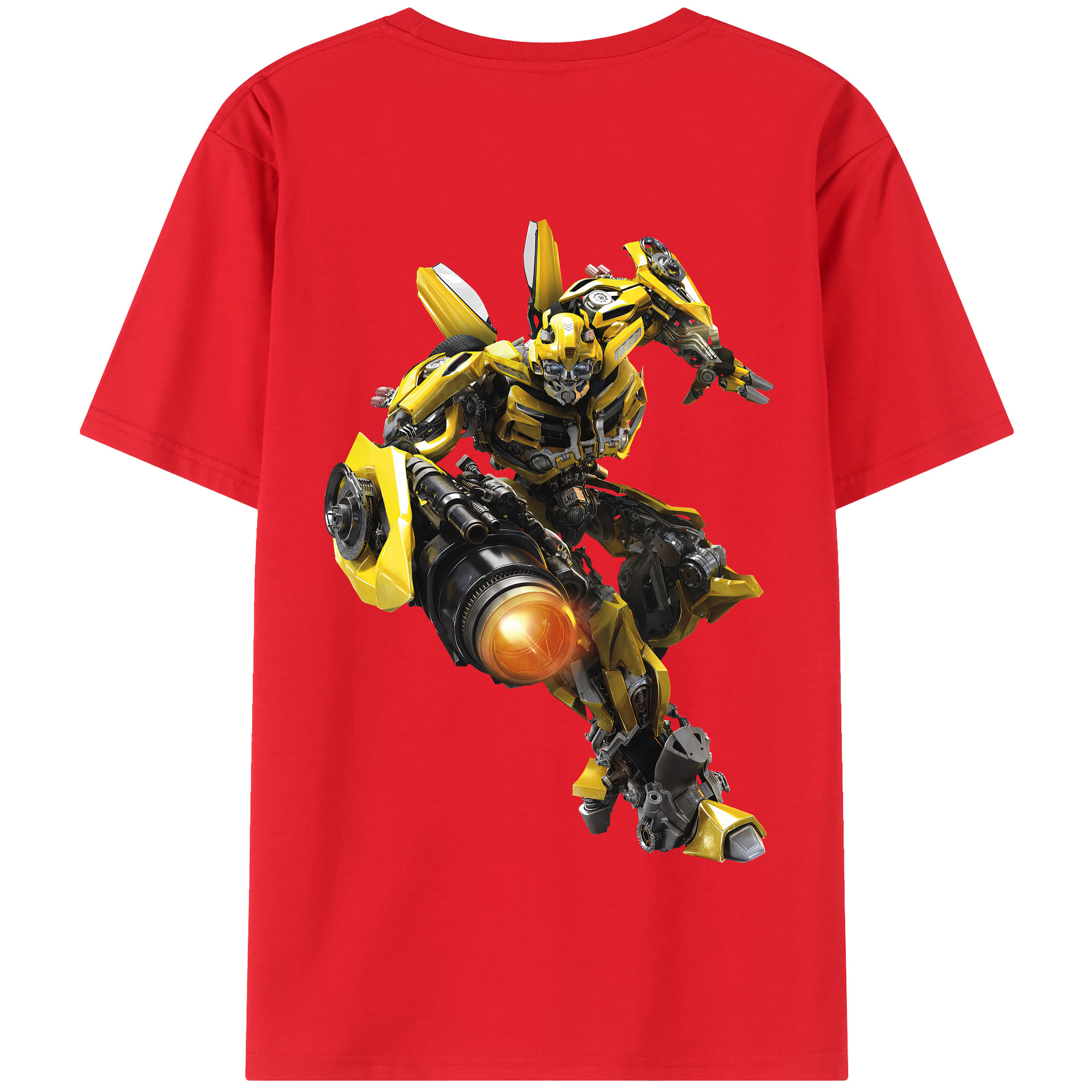 （画像用） Transformers トランスフォーマー 綿100％半袖Tシャツ（背面プリント）