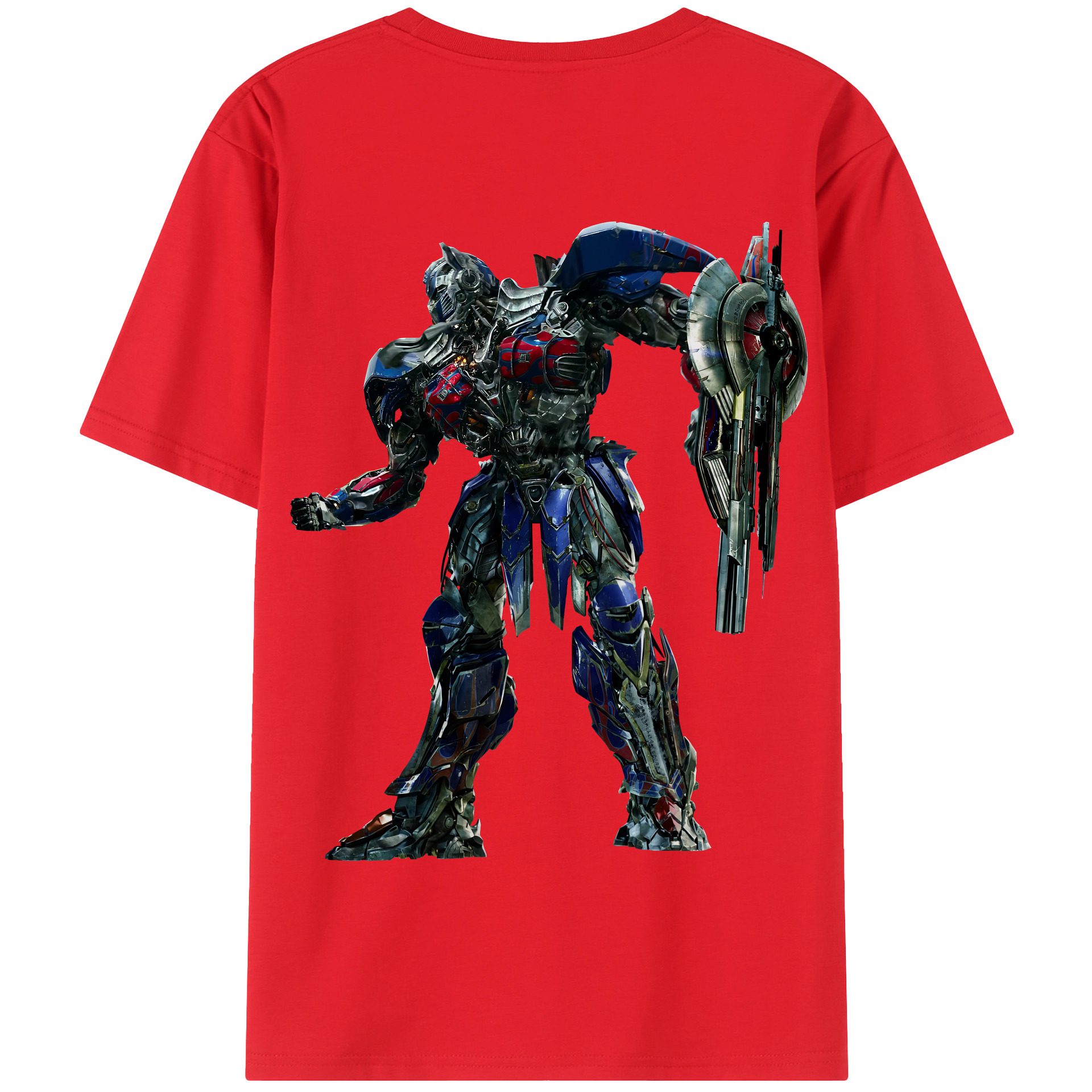 （画像用） Transformers トランスフォーマー 綿100％半袖Tシャツ（背面プリント）
