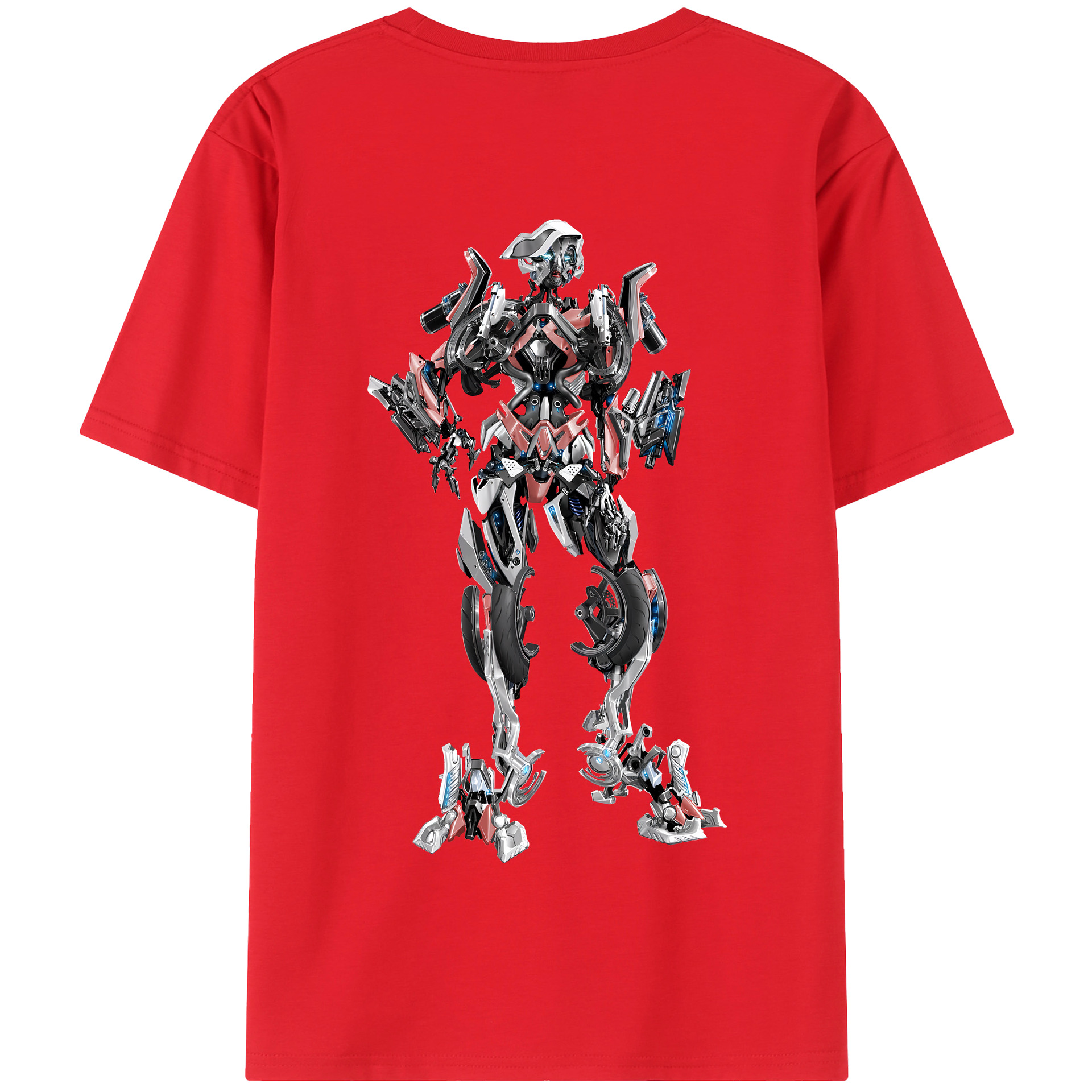 （画像用） Transformers トランスフォーマー 綿100％半袖Tシャツ（背面プリント）