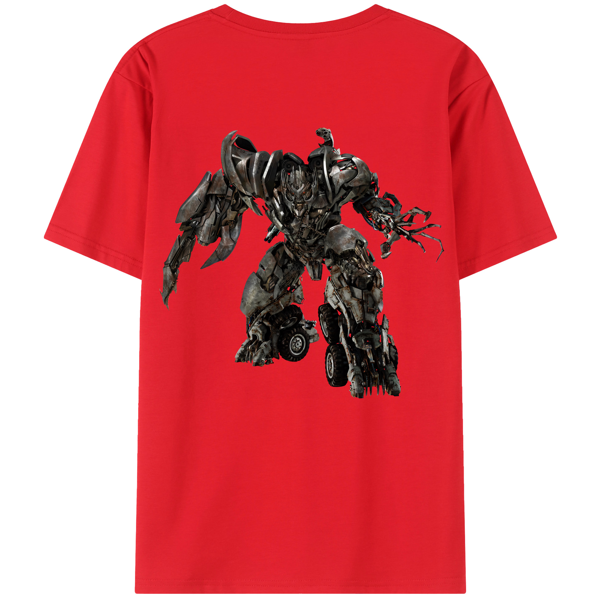 （画像用） Transformers トランスフォーマー 綿100％半袖Tシャツ（背面プリント）