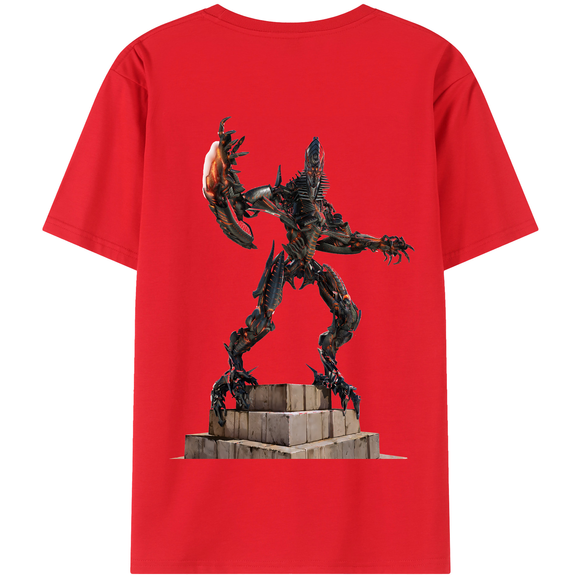 （画像用） Transformers トランスフォーマー 綿100％半袖Tシャツ（背面プリント）