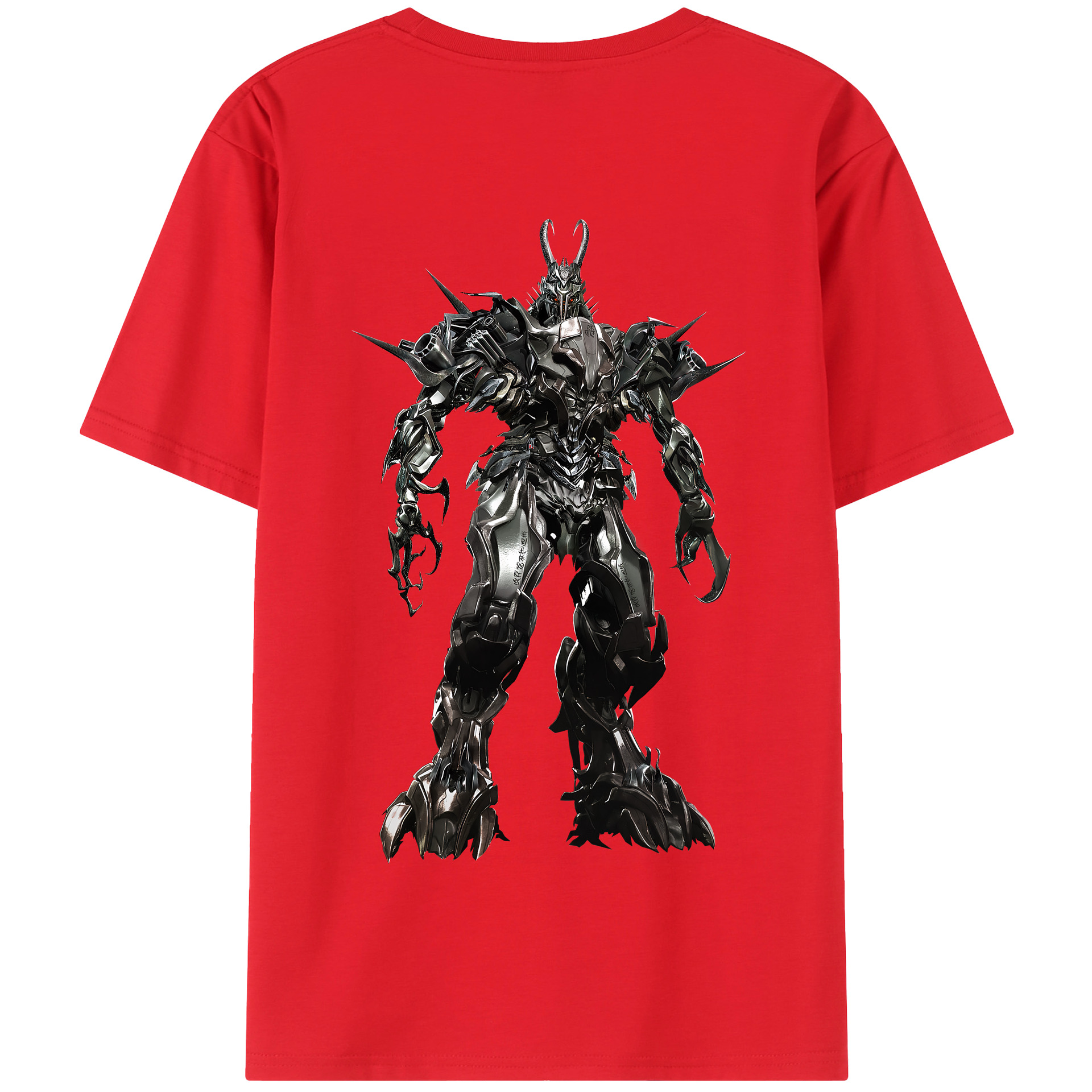（画像用） Transformers トランスフォーマー 綿100％半袖Tシャツ（背面プリント）