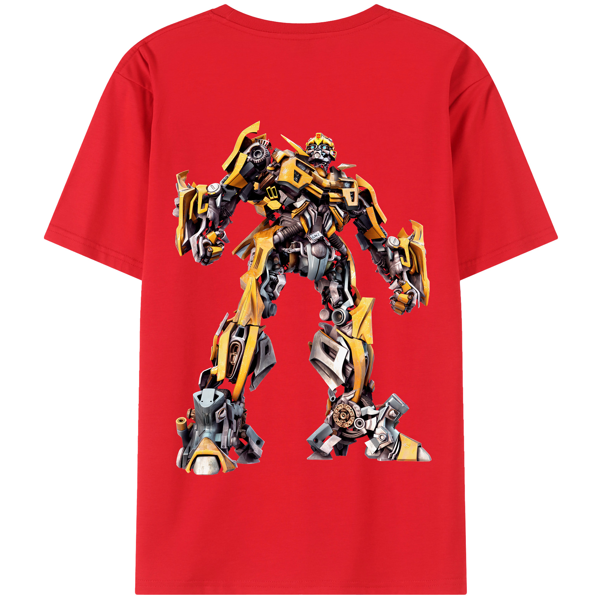 （画像用） Transformers トランスフォーマー 綿100％半袖Tシャツ（背面プリント）