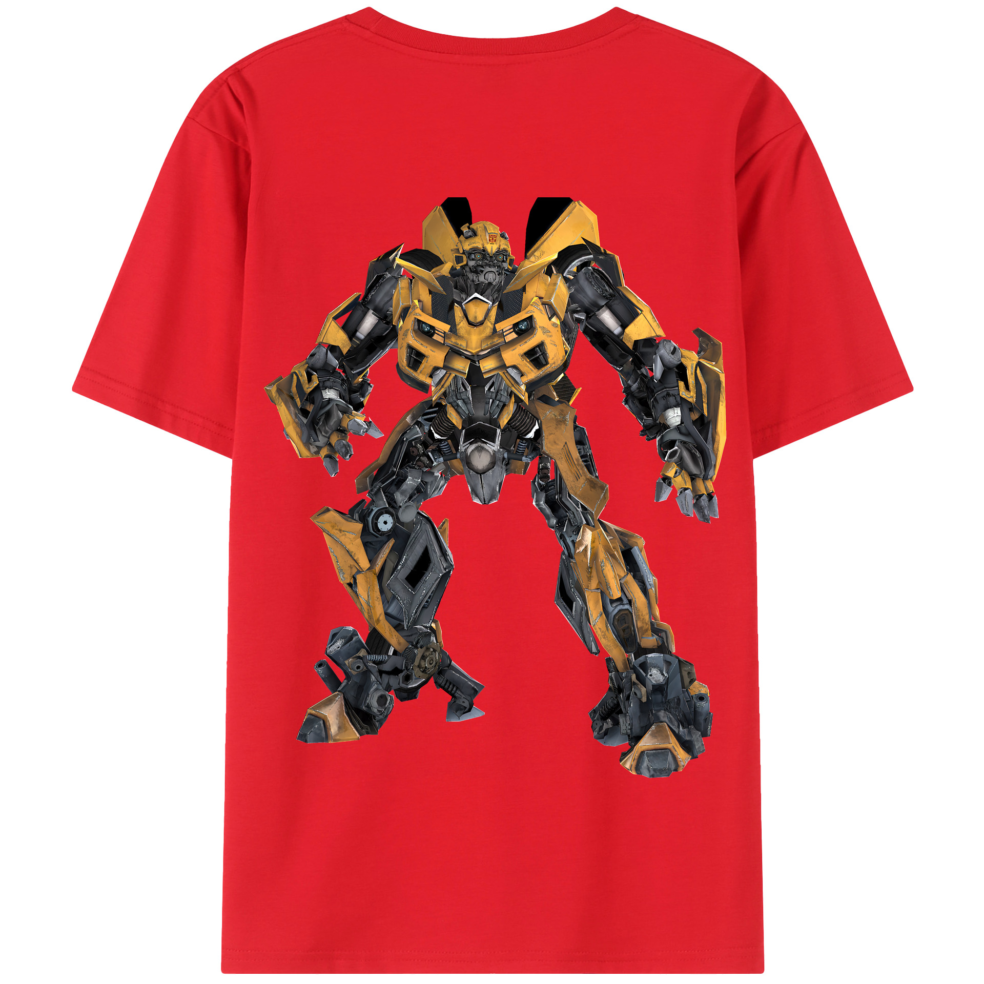 （画像用） Transformers トランスフォーマー 綿100％半袖Tシャツ（背面プリント）
