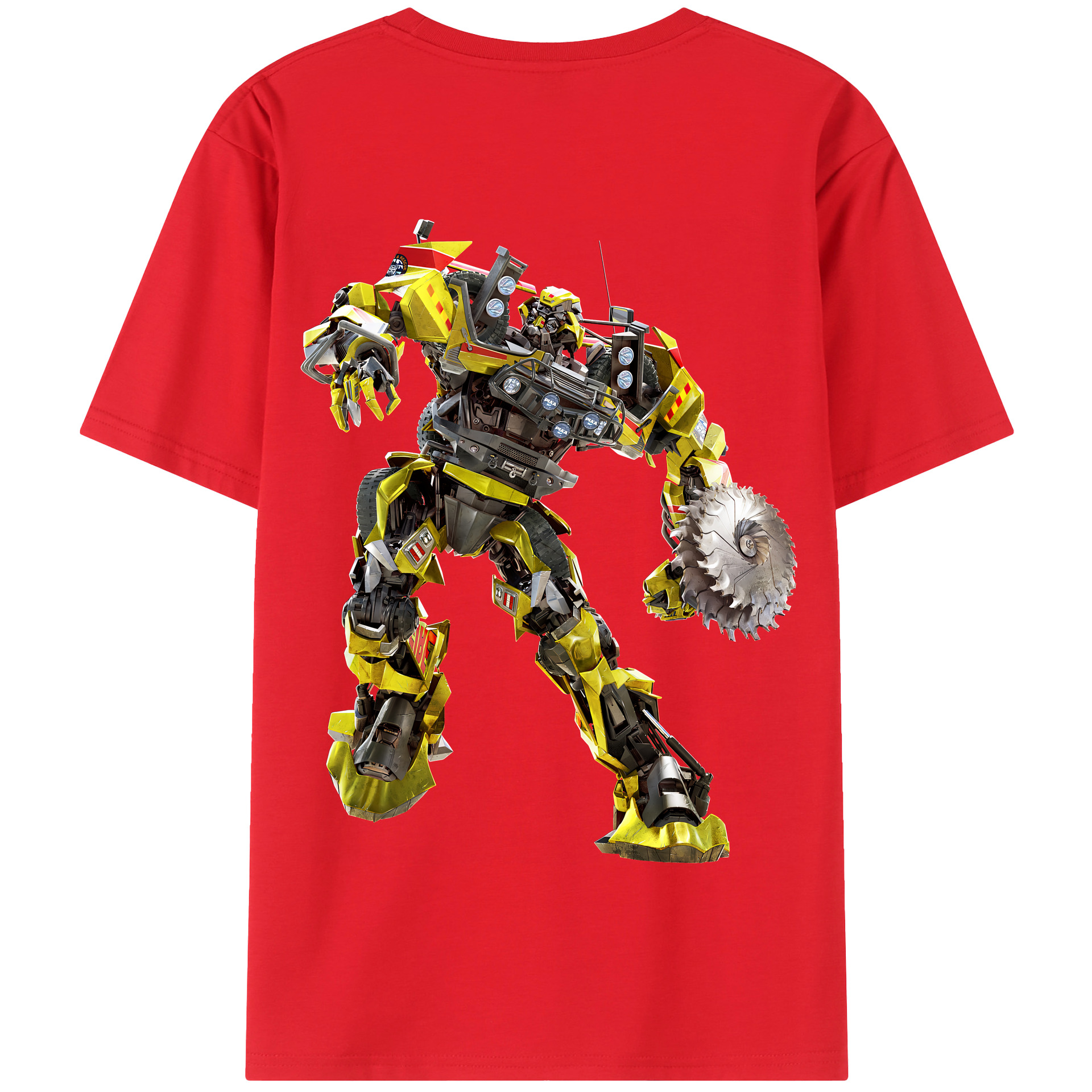 （画像用） Transformers トランスフォーマー 綿100％半袖Tシャツ（背面プリント）