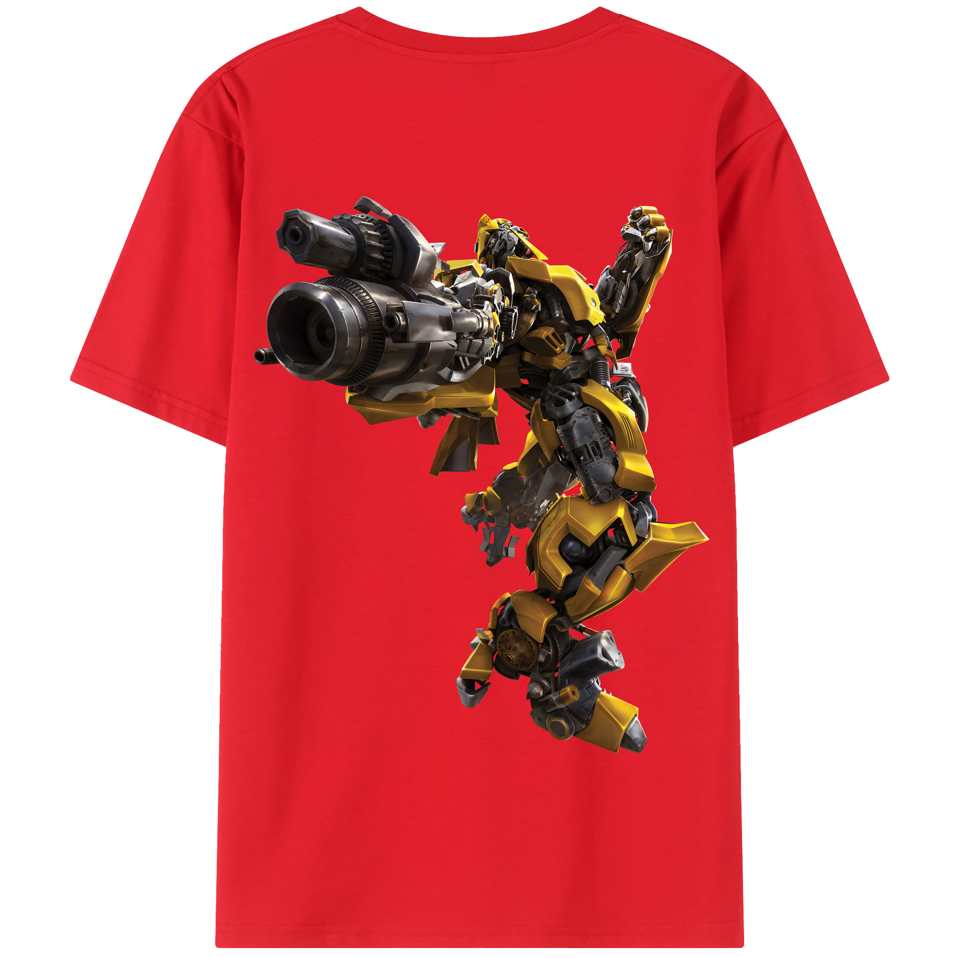 （画像用） Transformers トランスフォーマー 綿100％半袖Tシャツ（背面プリント）