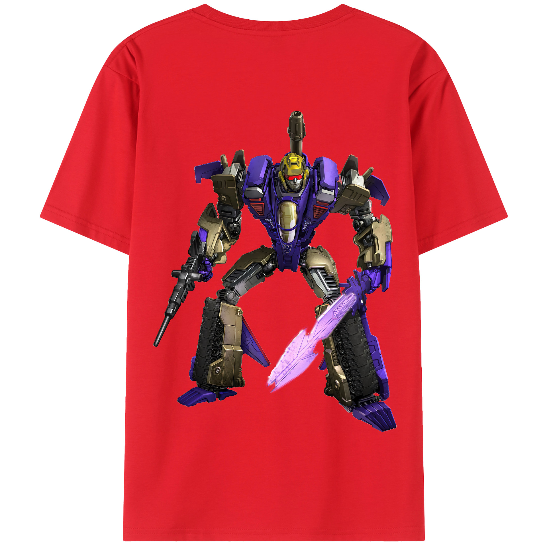 （画像用） Transformers トランスフォーマー 綿100％半袖Tシャツ（背面プリント）