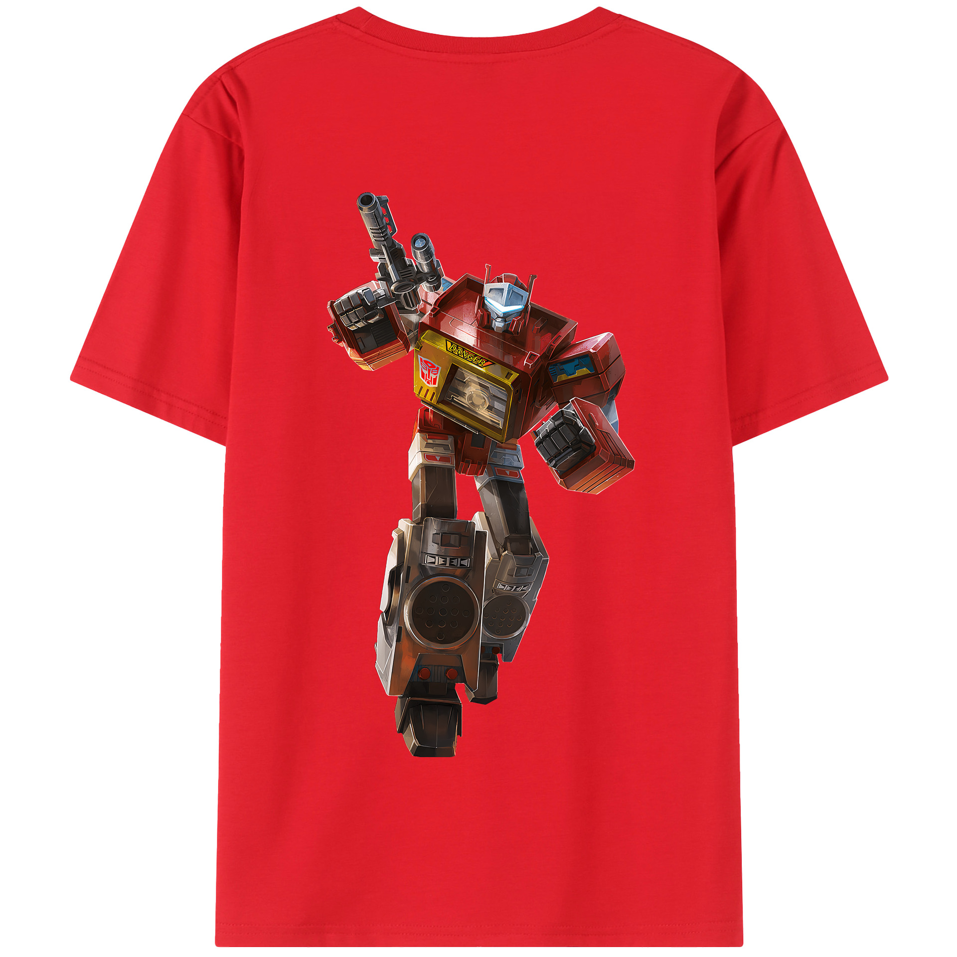 （画像用） Transformers トランスフォーマー 綿100％半袖Tシャツ（背面プリント）