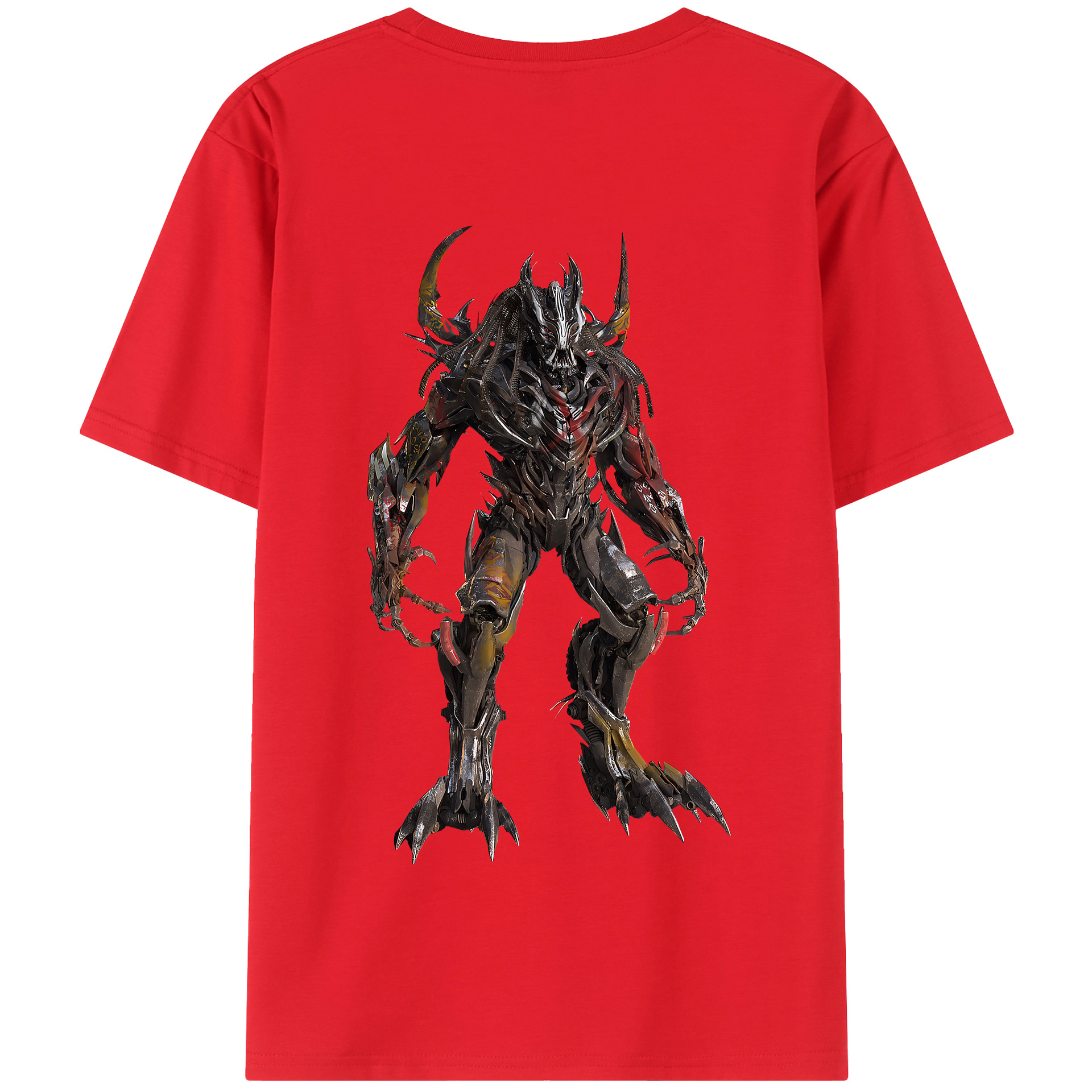 （画像用） Transformers トランスフォーマー 綿100％半袖Tシャツ（背面プリント）