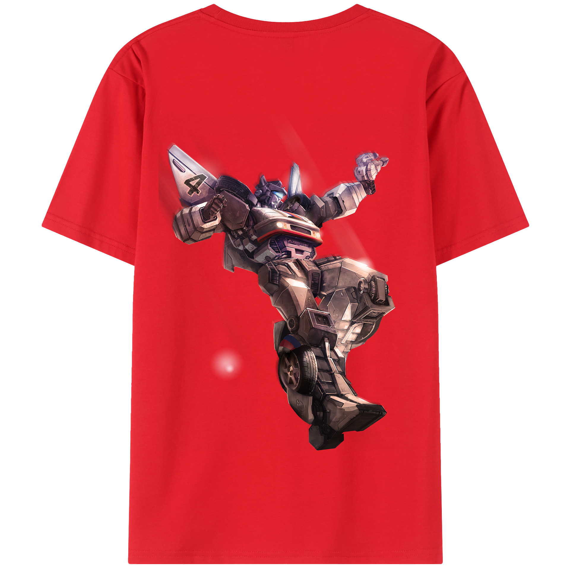 （画像用） Transformers トランスフォーマー 綿100％半袖Tシャツ（背面プリント）