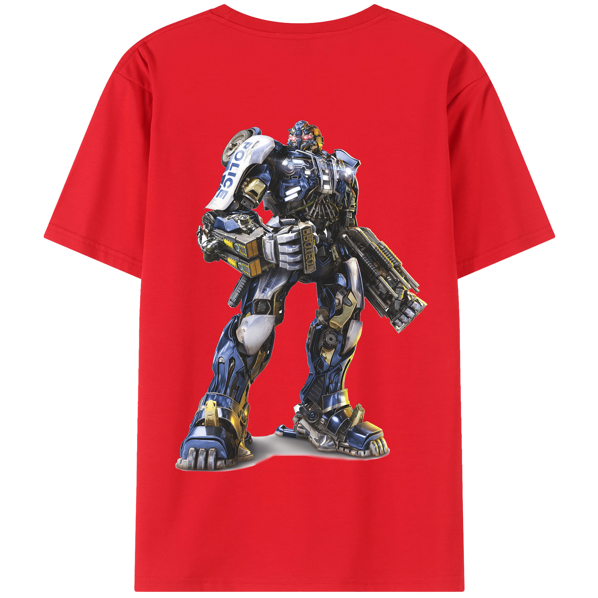 （画像用） Transformers トランスフォーマー 綿100％半袖Tシャツ（背面プリント）