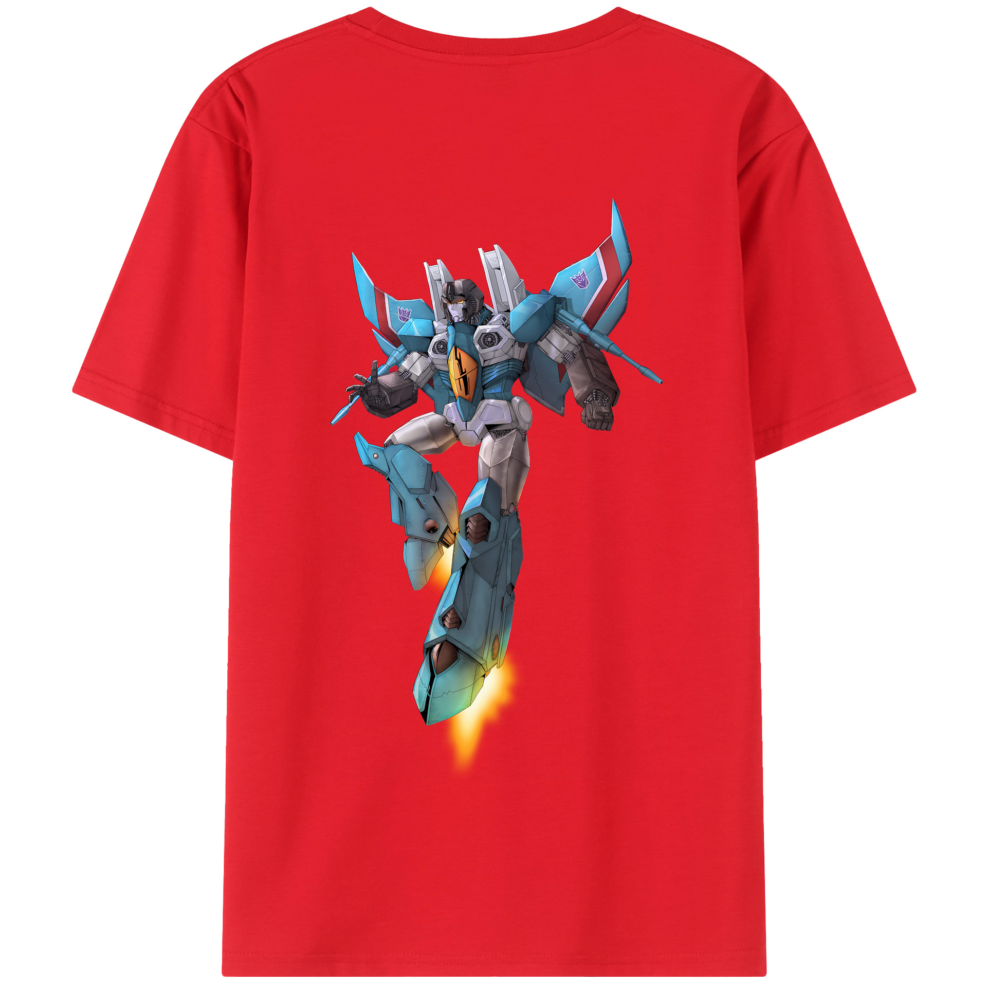 （画像用） Transformers トランスフォーマー 綿100％半袖Tシャツ（背面プリント）