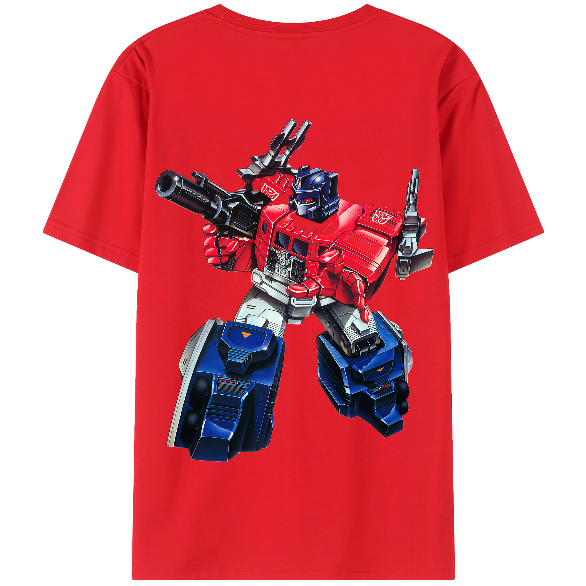 （画像用） Transformers トランスフォーマー 綿100％半袖Tシャツ（背面プリント）