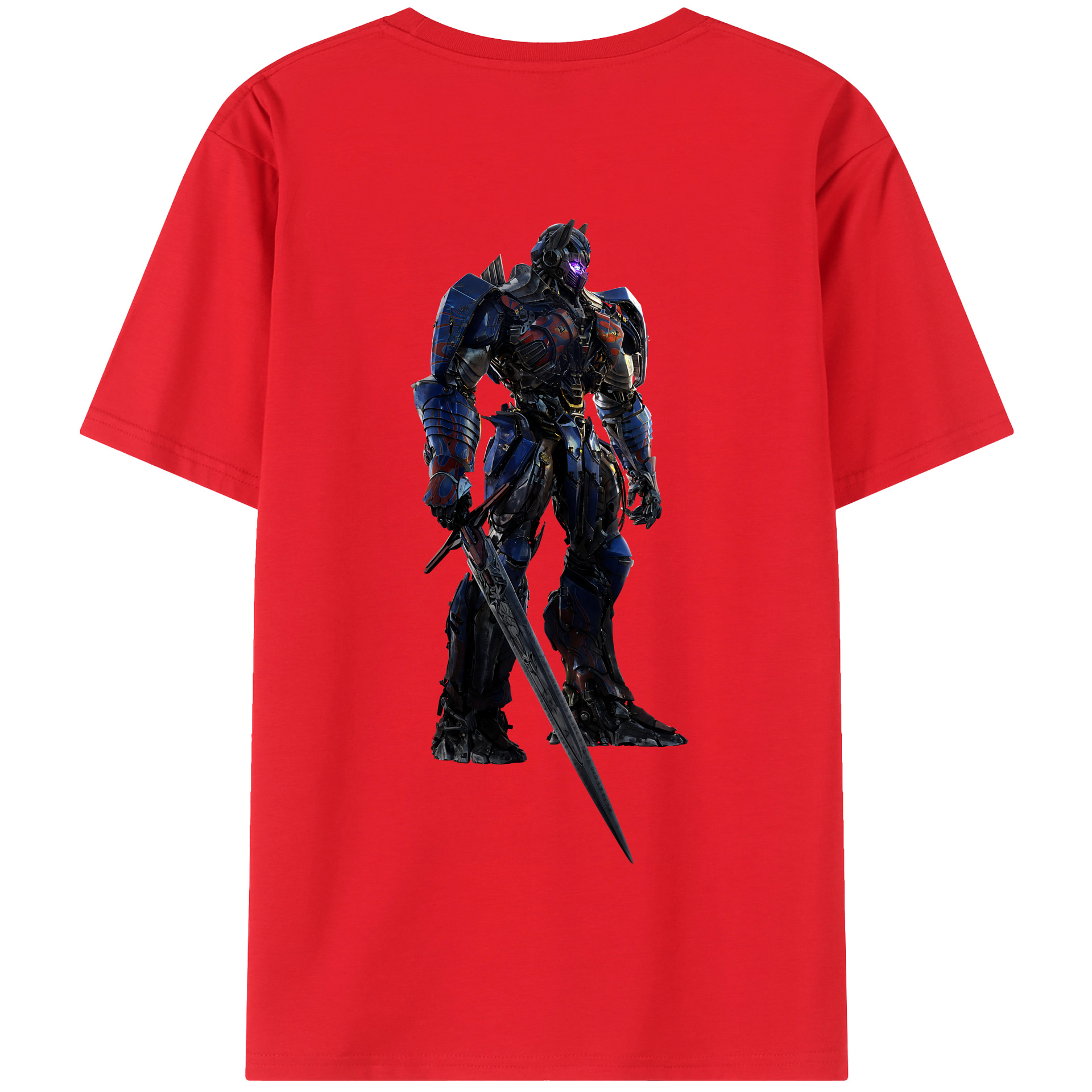 （画像用） Transformers トランスフォーマー 綿100％半袖Tシャツ（背面プリント）
