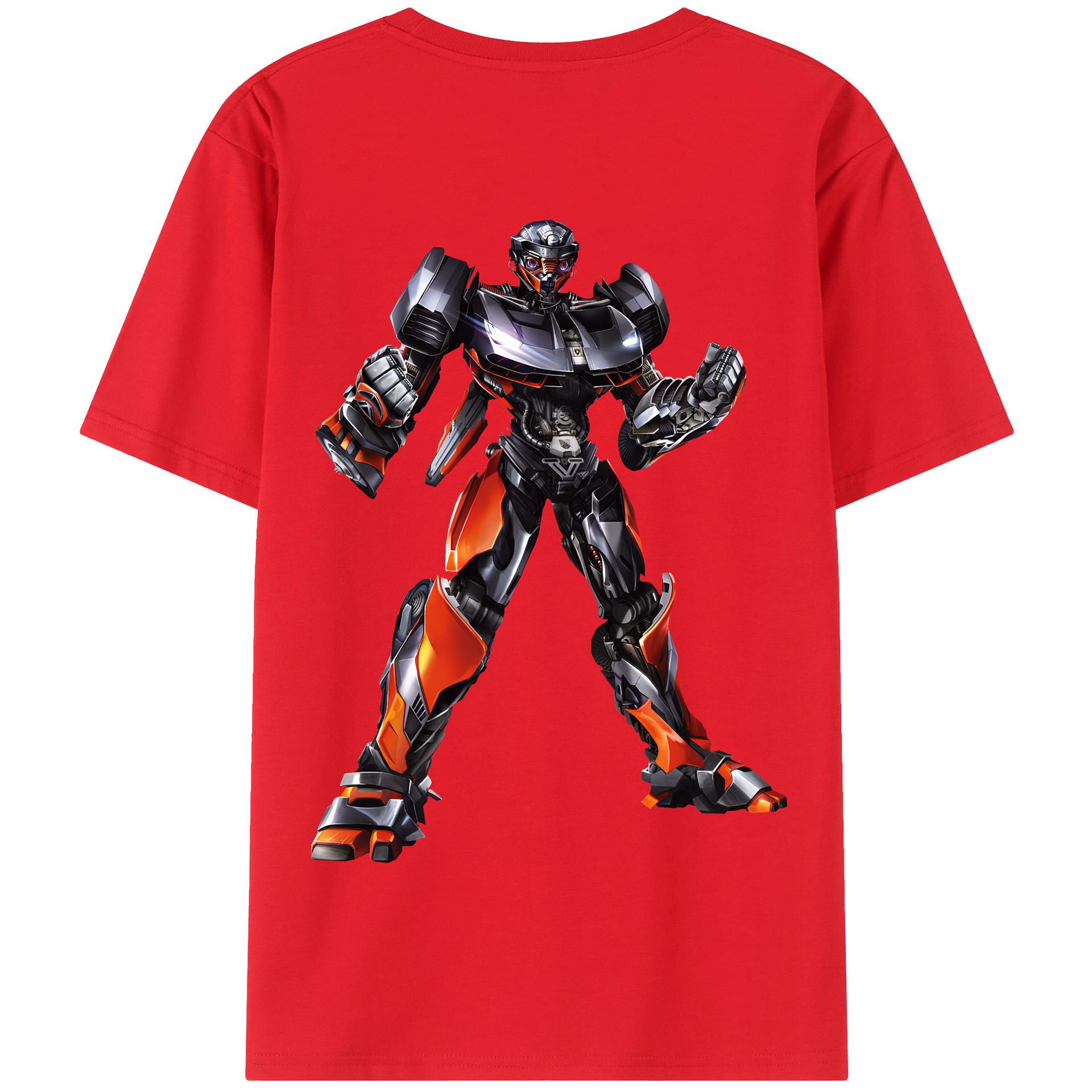 （画像用） Transformers トランスフォーマー 綿100％半袖Tシャツ（背面プリント）
