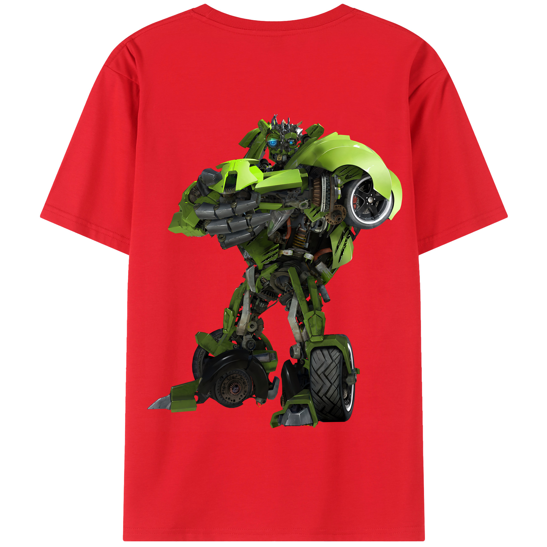 （画像用） Transformers トランスフォーマー 綿100％半袖Tシャツ（背面プリント）