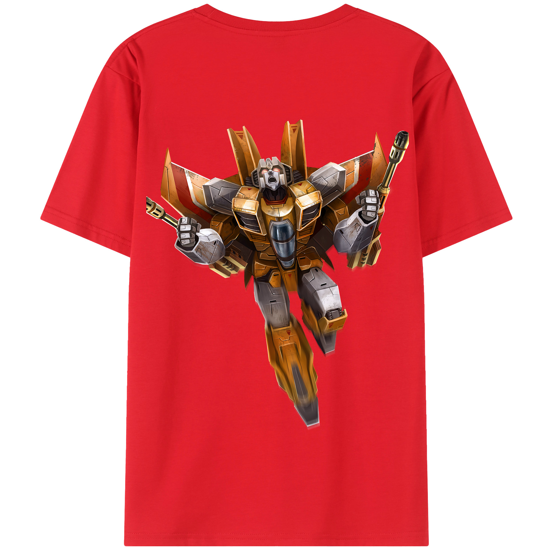 （画像用） Transformers トランスフォーマー 綿100％半袖Tシャツ（背面プリント）