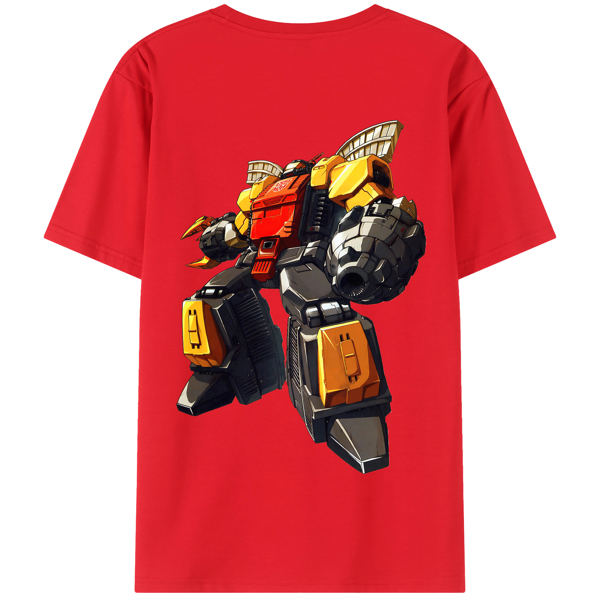（画像用） Transformers トランスフォーマー 綿100％半袖Tシャツ（背面プリント）