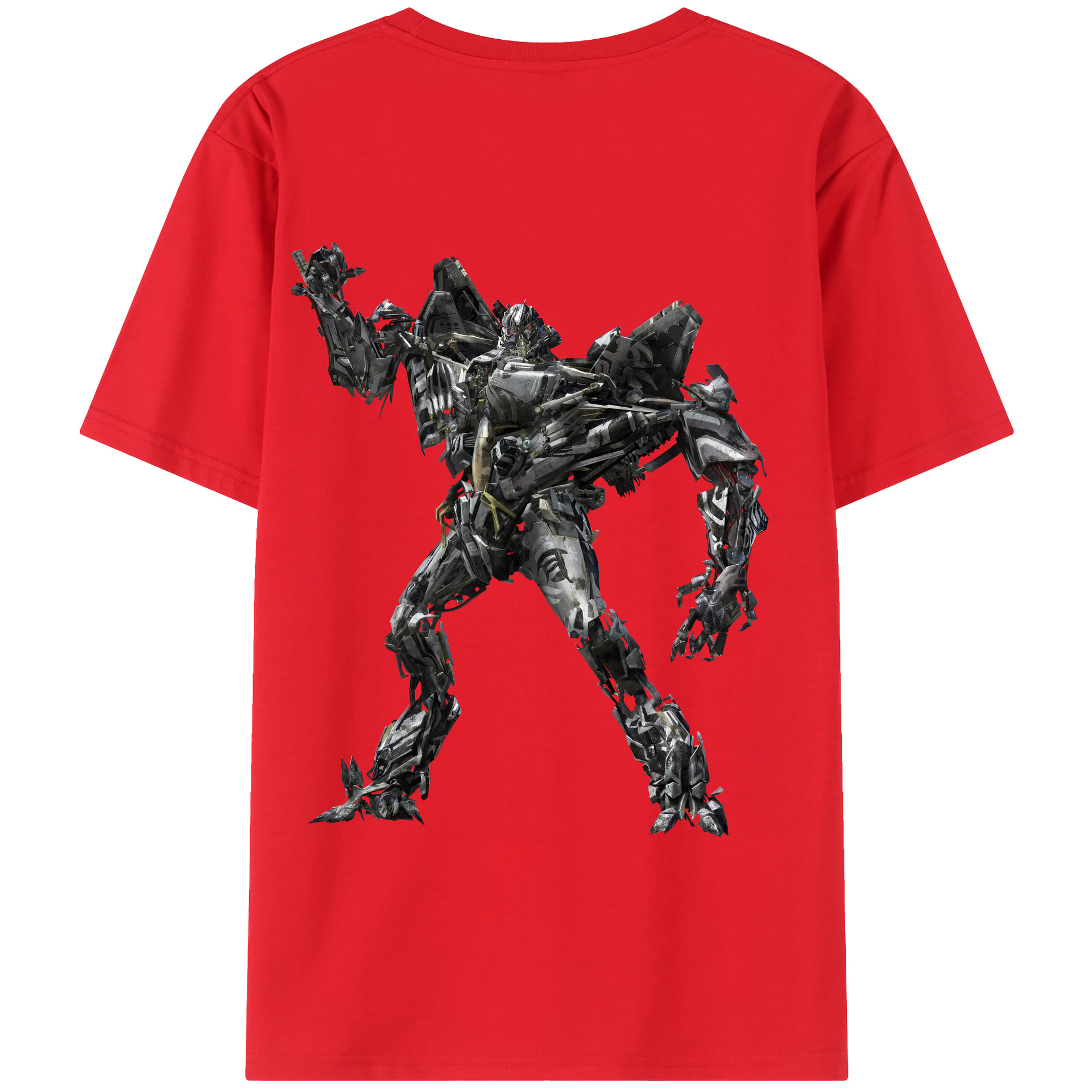 （画像用） Transformers トランスフォーマー 綿100％半袖Tシャツ（背面プリント）
