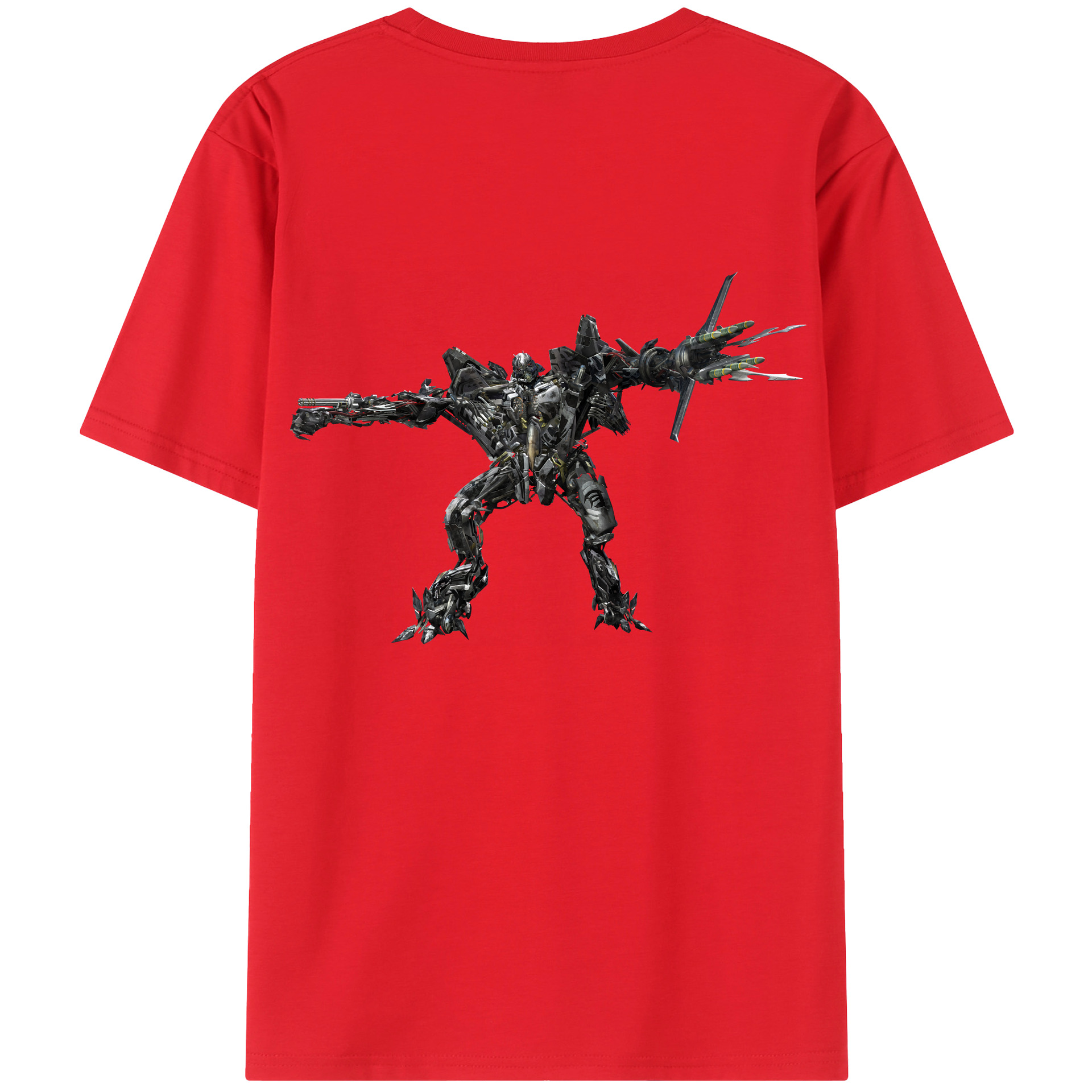 （画像用） Transformers トランスフォーマー 綿100％半袖Tシャツ（背面プリント）