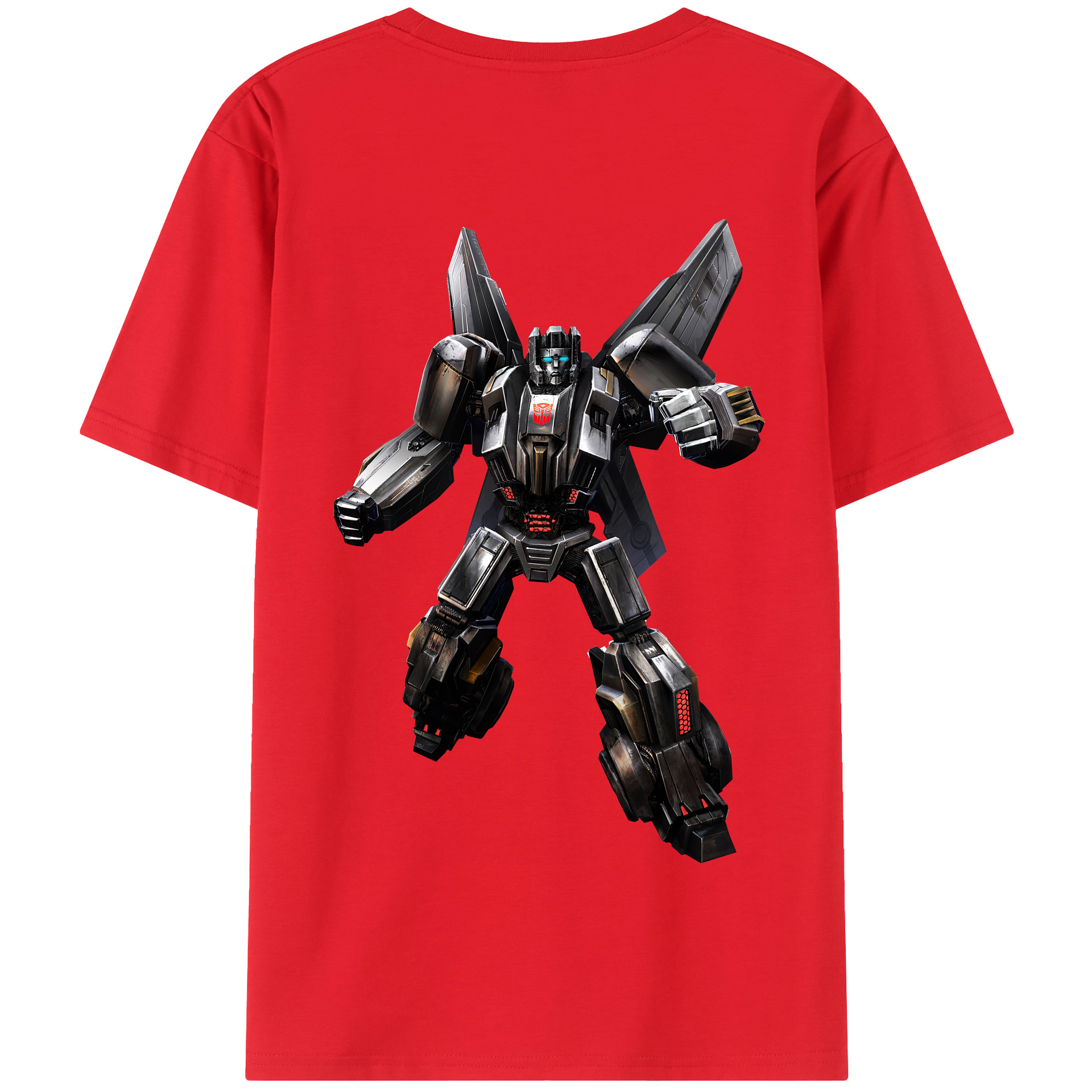 （画像用） Transformers トランスフォーマー 綿100％半袖Tシャツ（背面プリント）