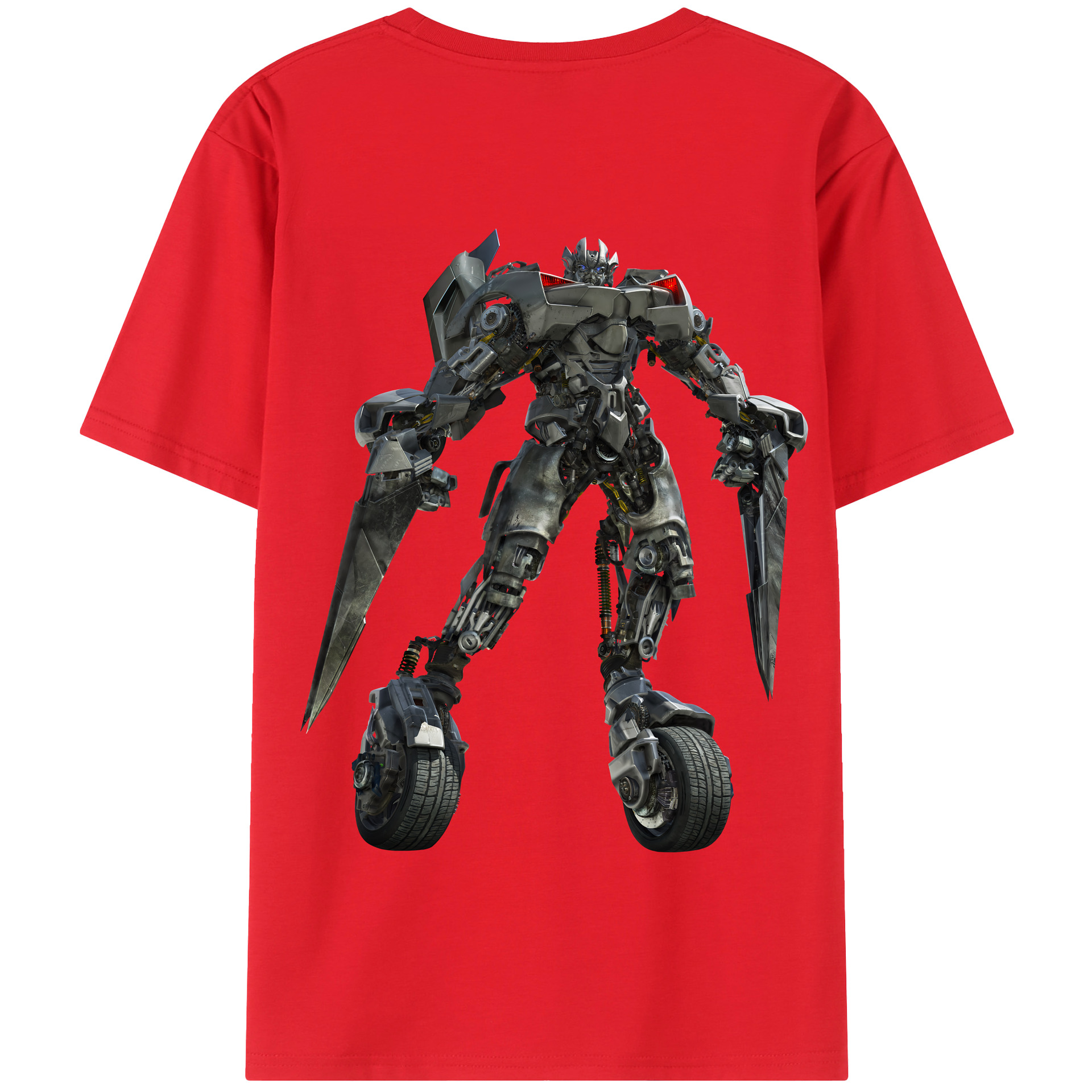 （画像用） Transformers トランスフォーマー 綿100％半袖Tシャツ（背面プリント）