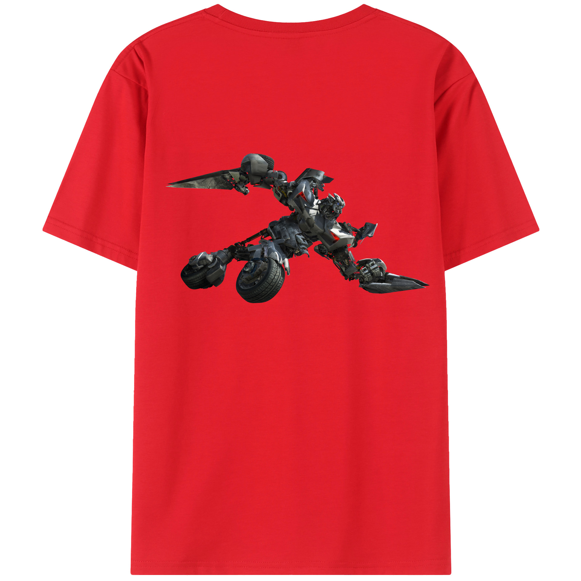（画像用） Transformers トランスフォーマー 綿100％半袖Tシャツ（背面プリント）