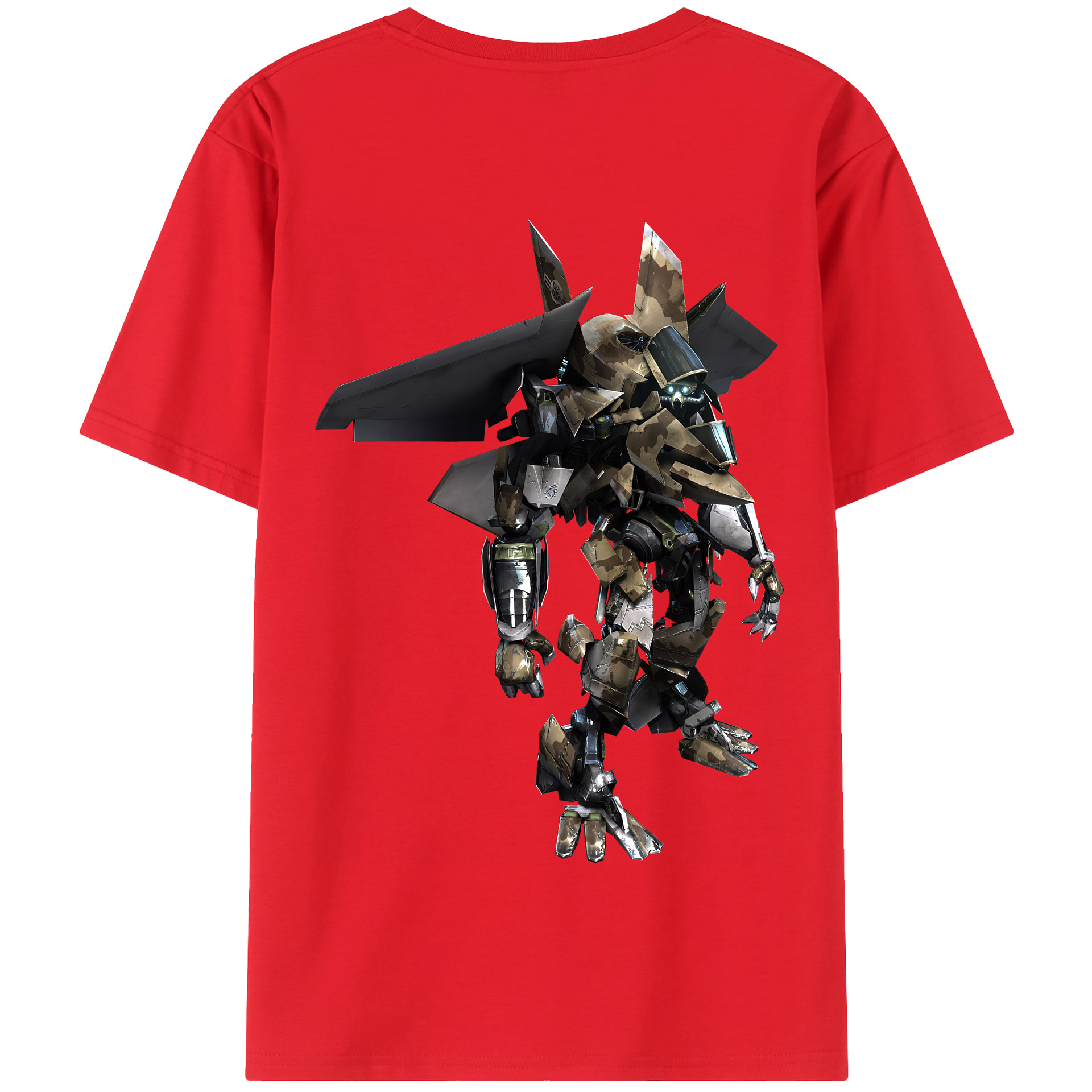 （画像用） Transformers トランスフォーマー 綿100％半袖Tシャツ（背面プリント）