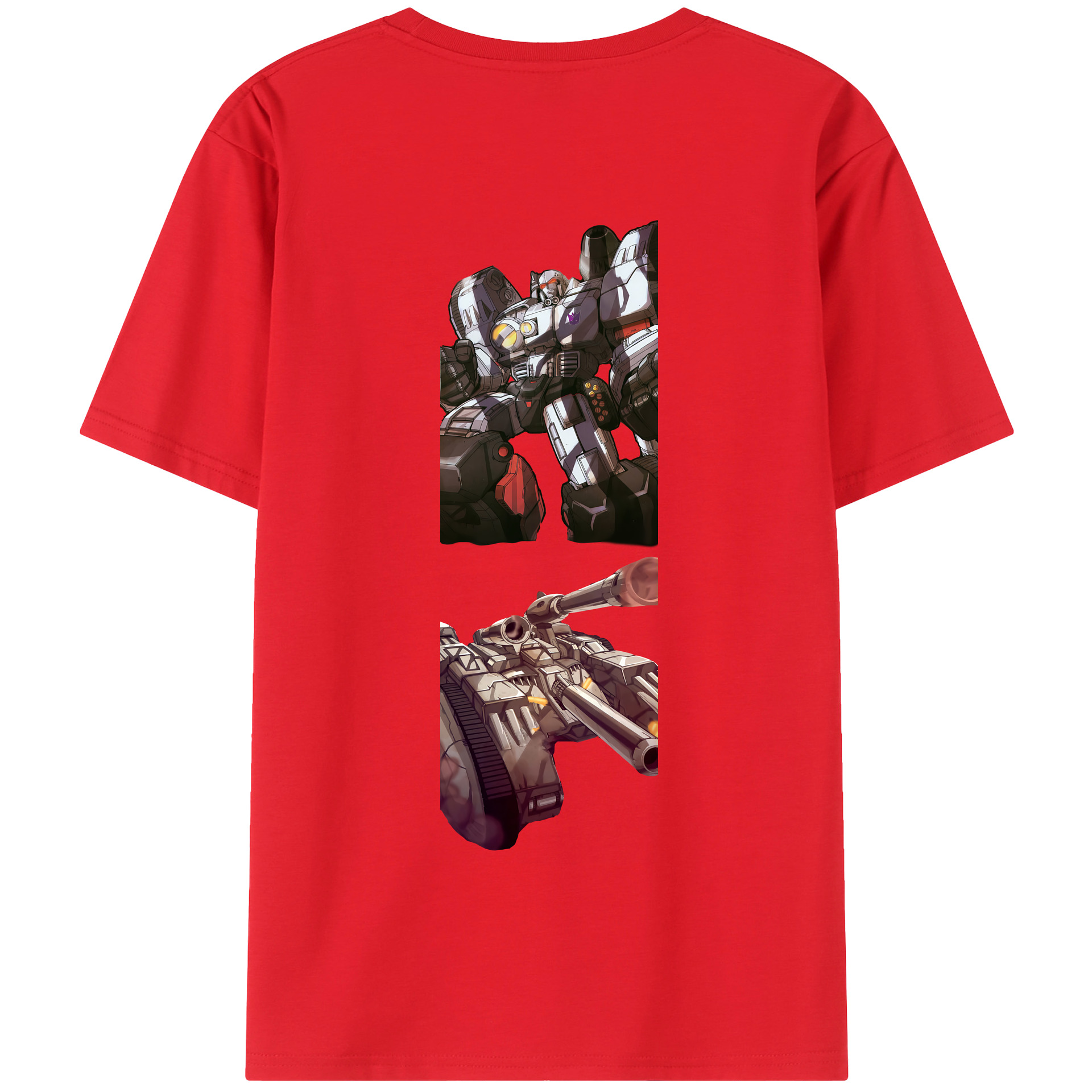 （画像用） Transformers トランスフォーマー 綿100％半袖Tシャツ（背面プリント）
