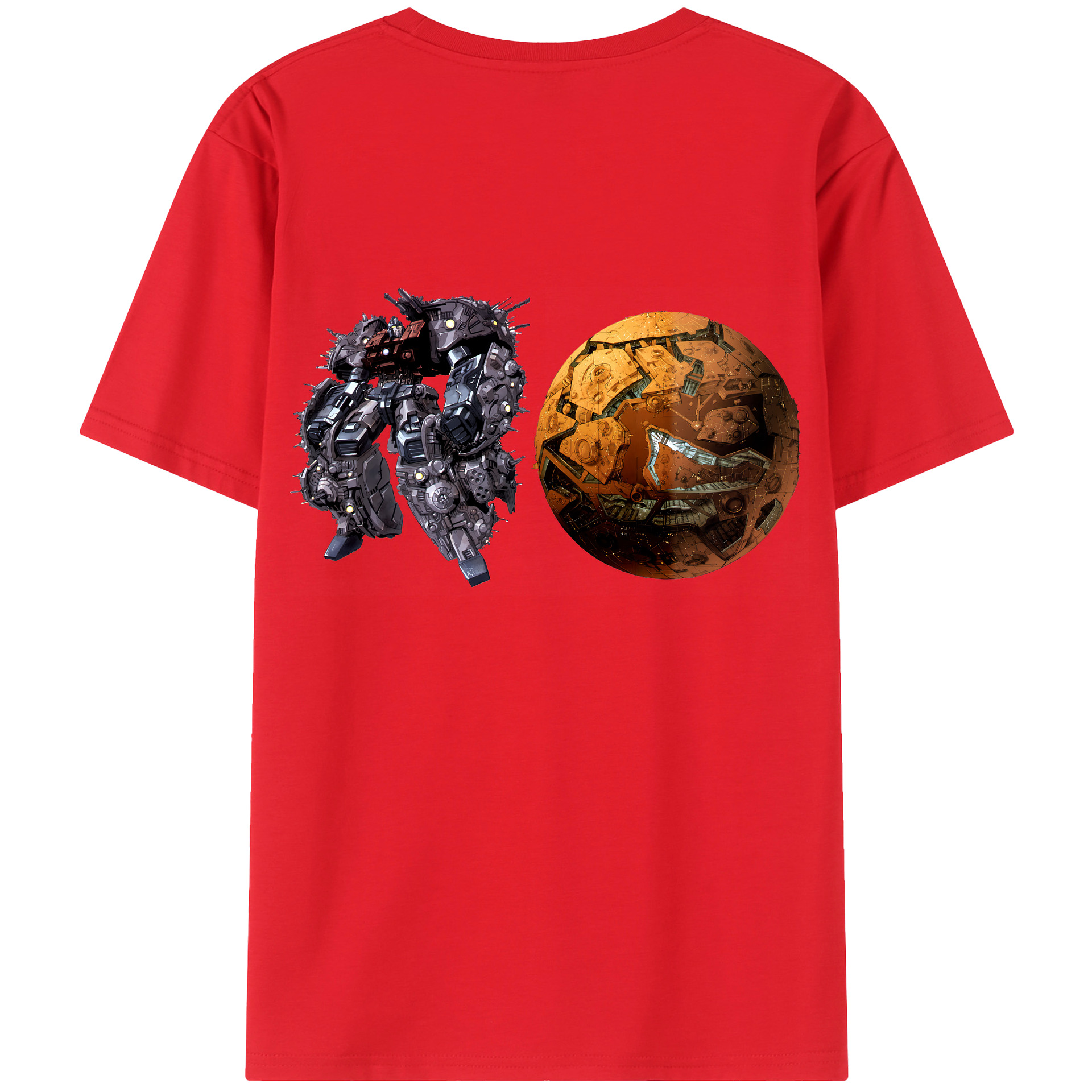 （画像用） Transformers トランスフォーマー 綿100％半袖Tシャツ（背面プリント）