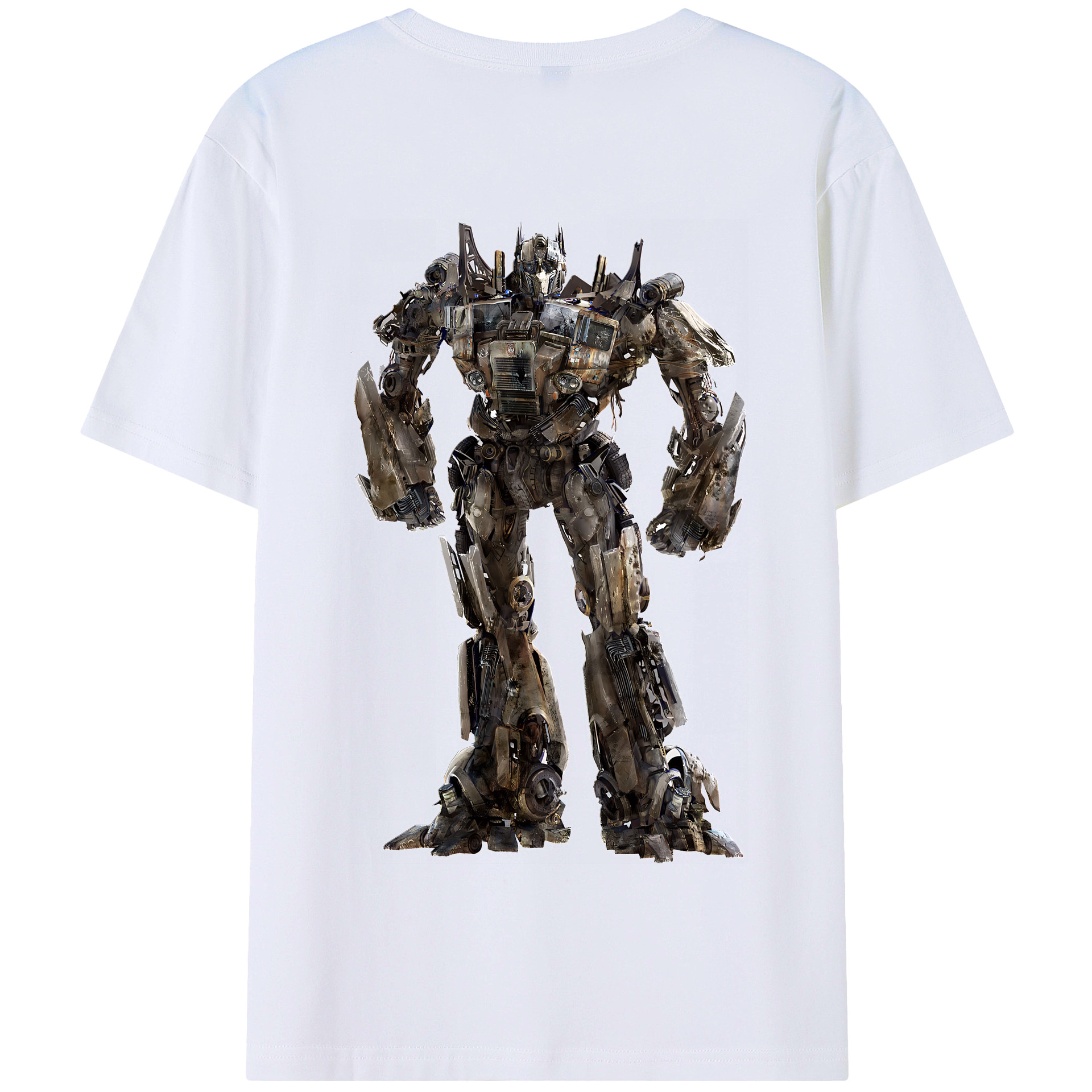 （画像用） Transformers トランスフォーマー 綿100％半袖Tシャツ（背面プリント）