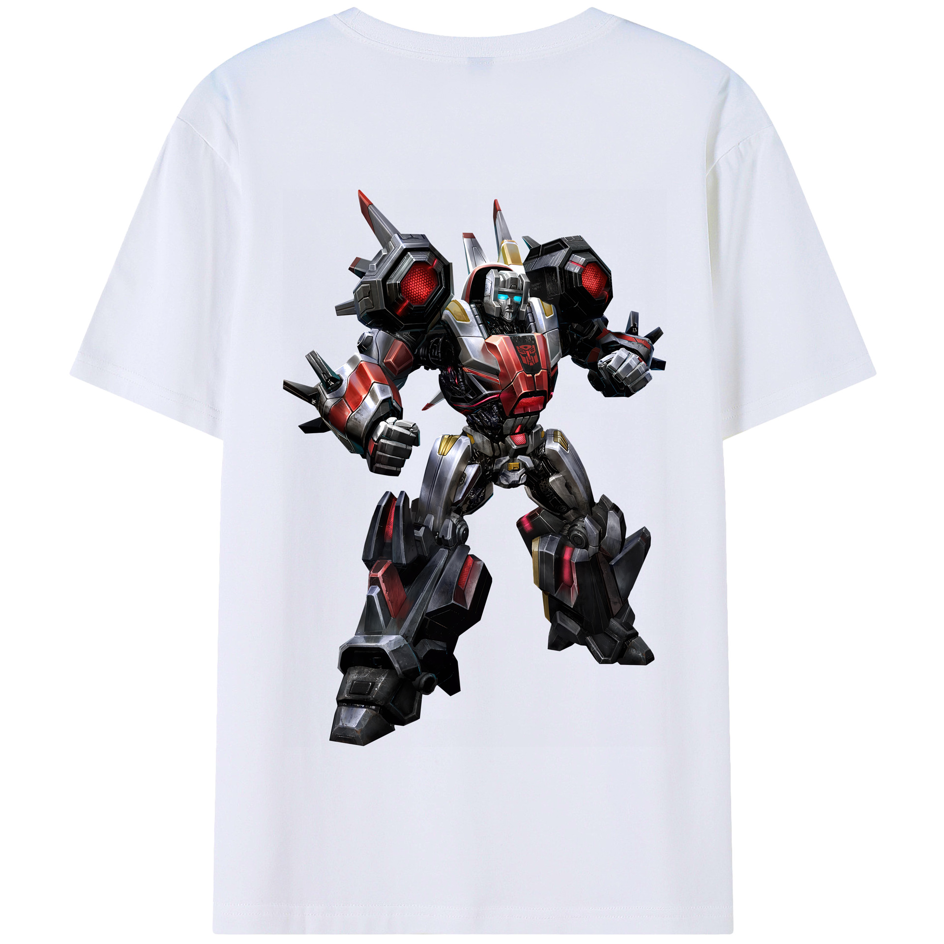 （画像用） Transformers トランスフォーマー 綿100％半袖Tシャツ（背面プリント）