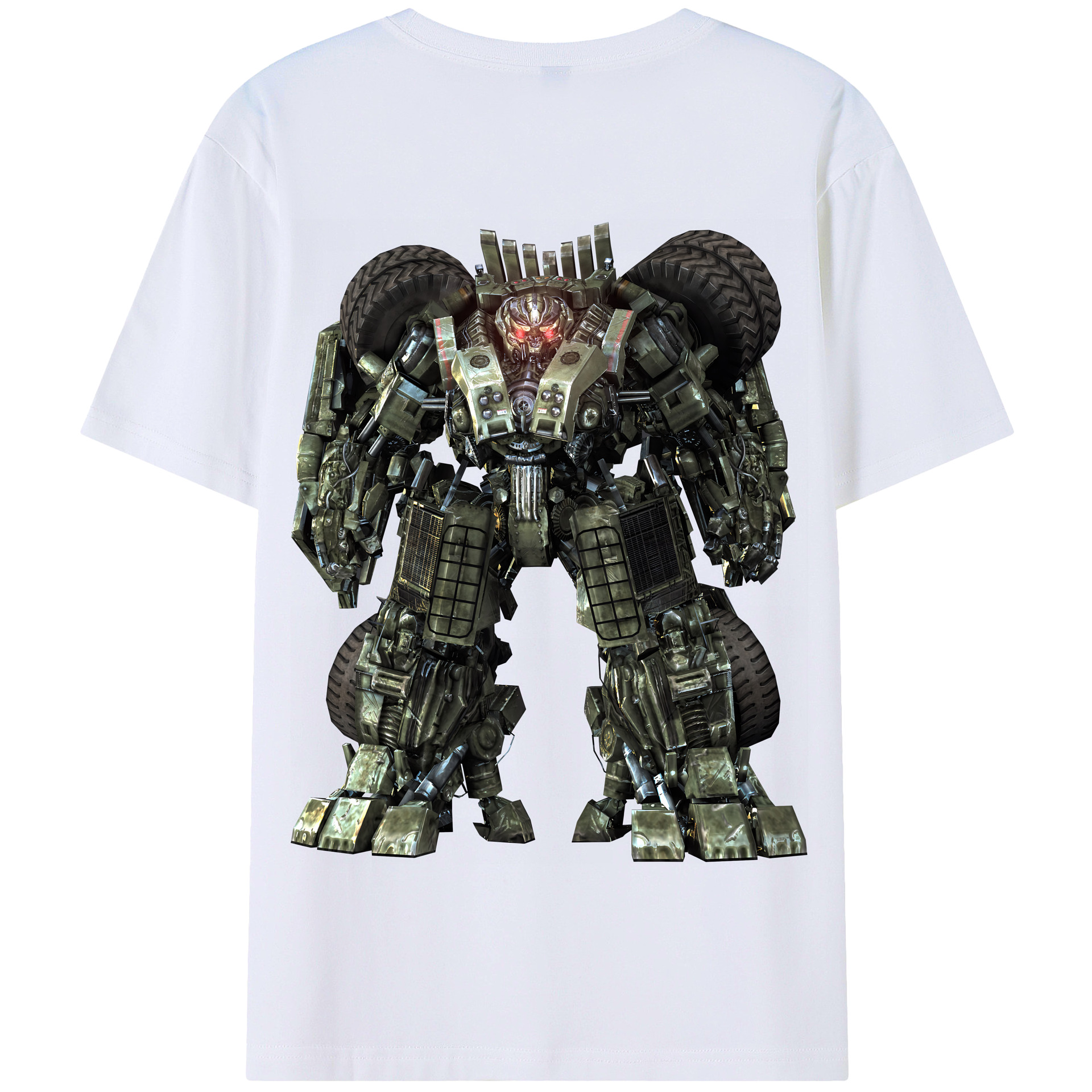 （画像用） Transformers トランスフォーマー 綿100％半袖Tシャツ（背面プリント）