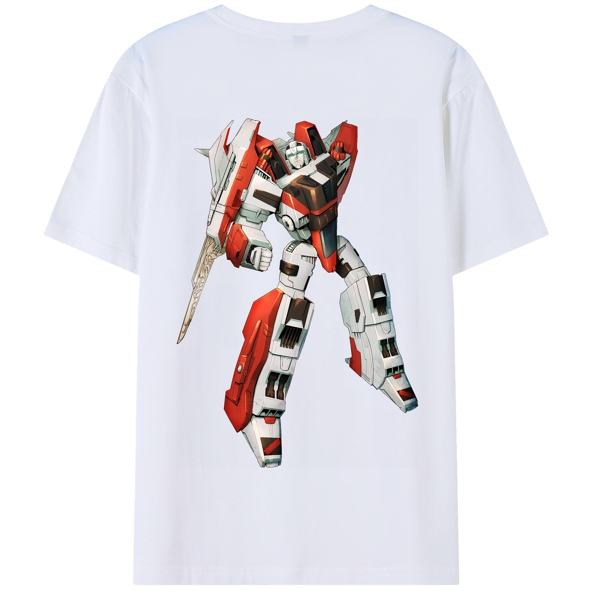 （画像用） Transformers トランスフォーマー 綿100％半袖Tシャツ（背面プリント）