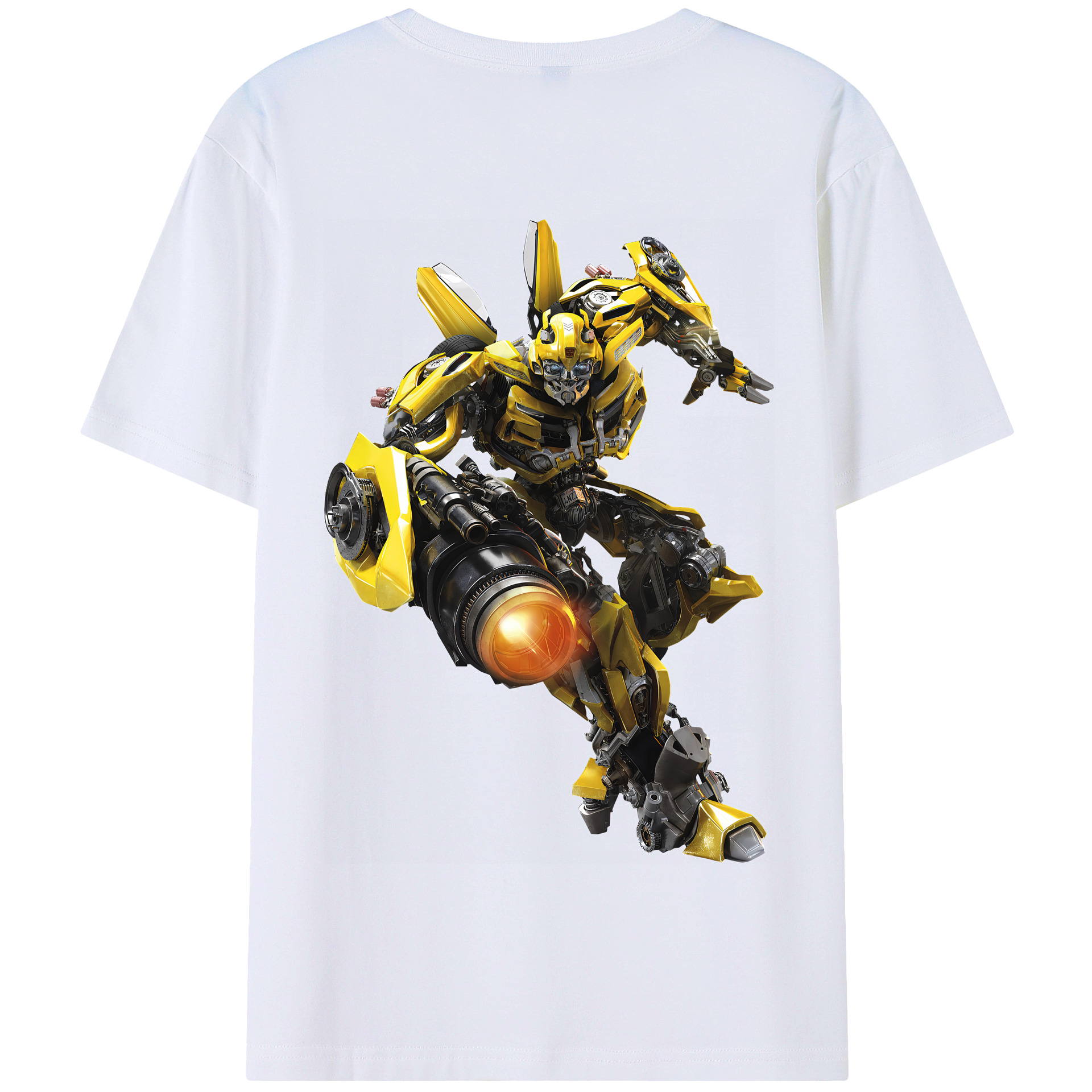 （画像用） Transformers トランスフォーマー 綿100％半袖Tシャツ（背面プリント）