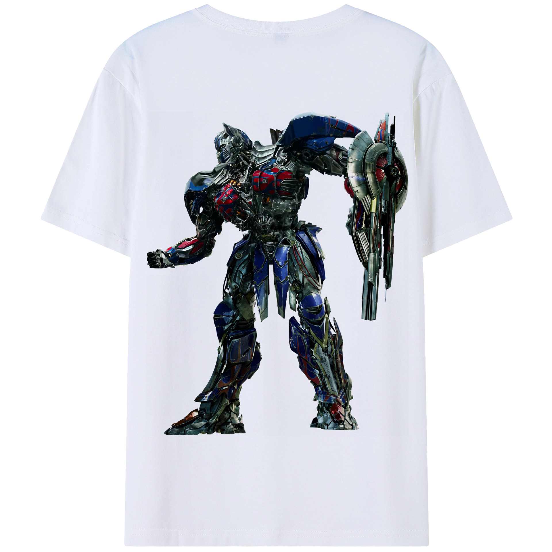 （画像用） Transformers トランスフォーマー 綿100％半袖Tシャツ（背面プリント）