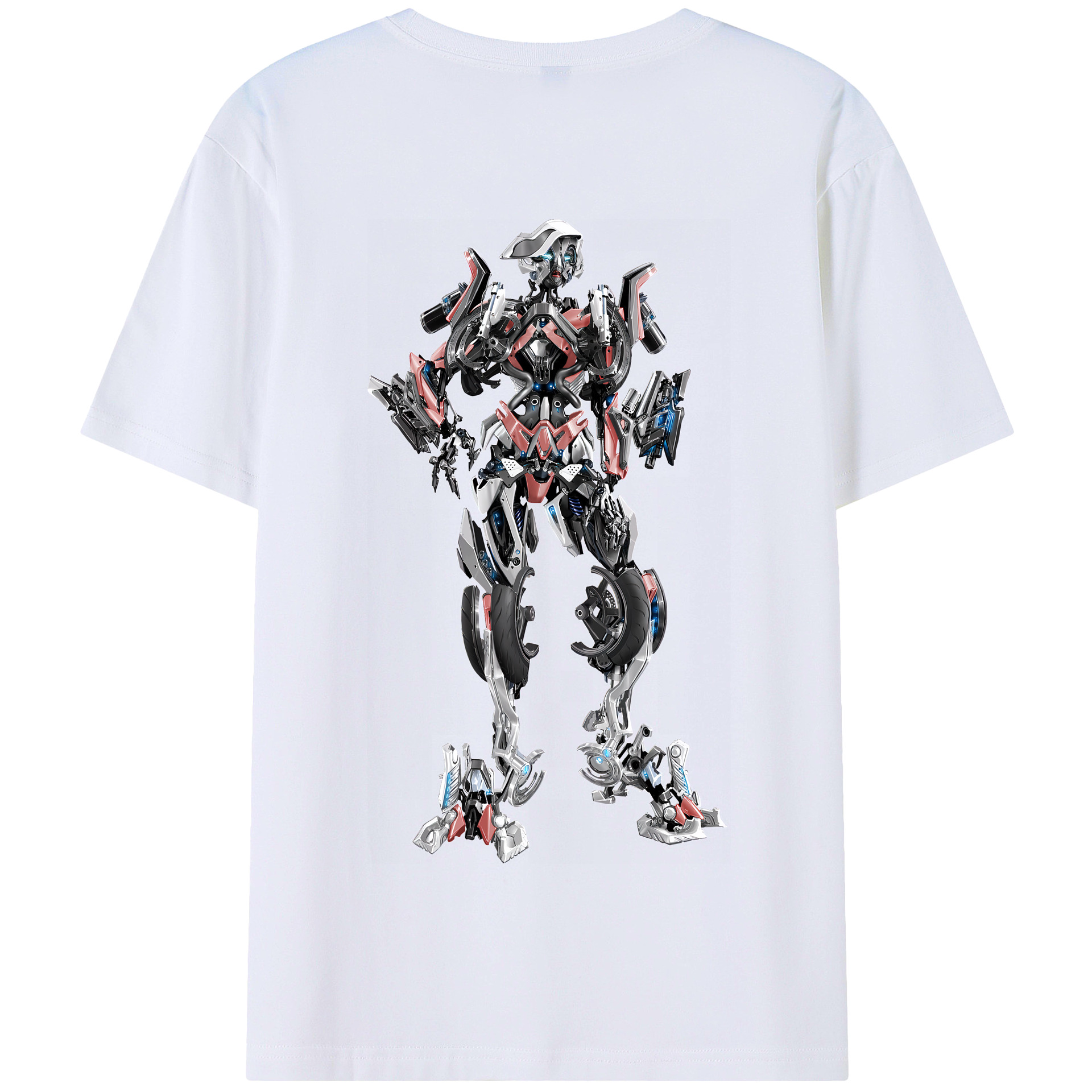 （画像用） Transformers トランスフォーマー 綿100％半袖Tシャツ（背面プリント）