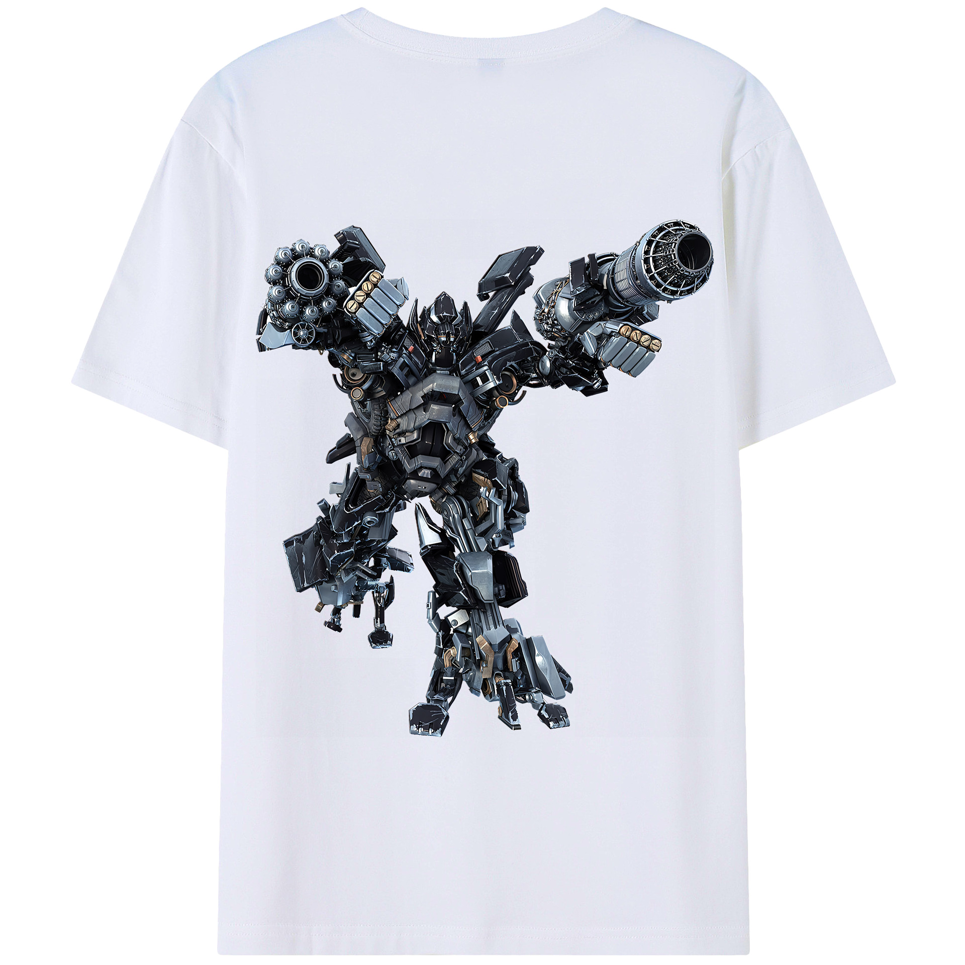 （画像用） Transformers トランスフォーマー 綿100％半袖Tシャツ（背面プリント）