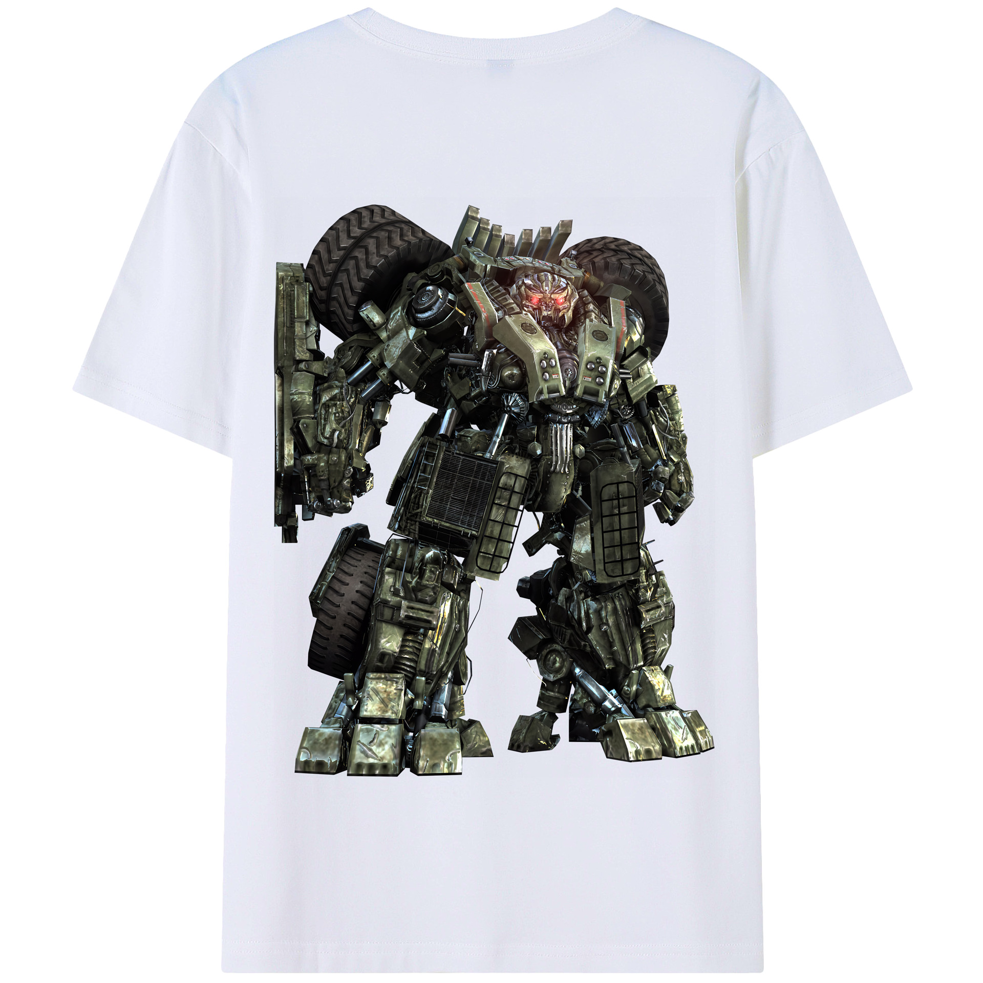 （画像用） Transformers トランスフォーマー 綿100％半袖Tシャツ（背面プリント）