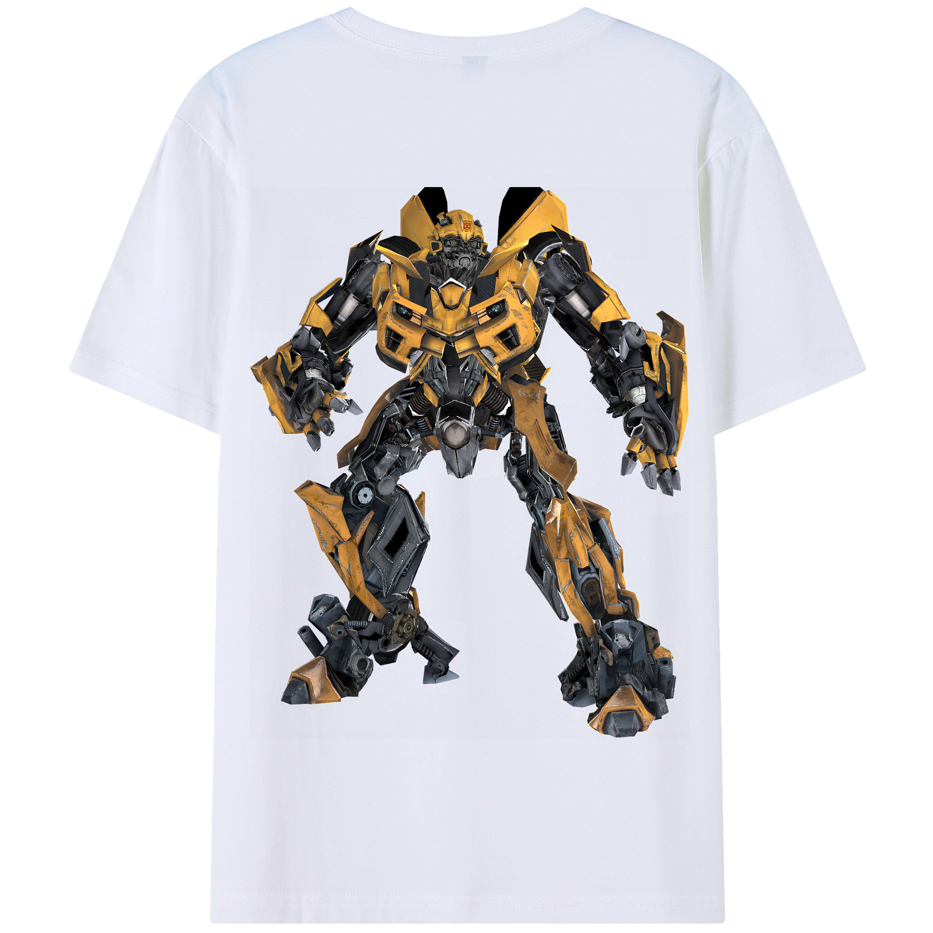 （画像用） Transformers トランスフォーマー 綿100％半袖Tシャツ（背面プリント）