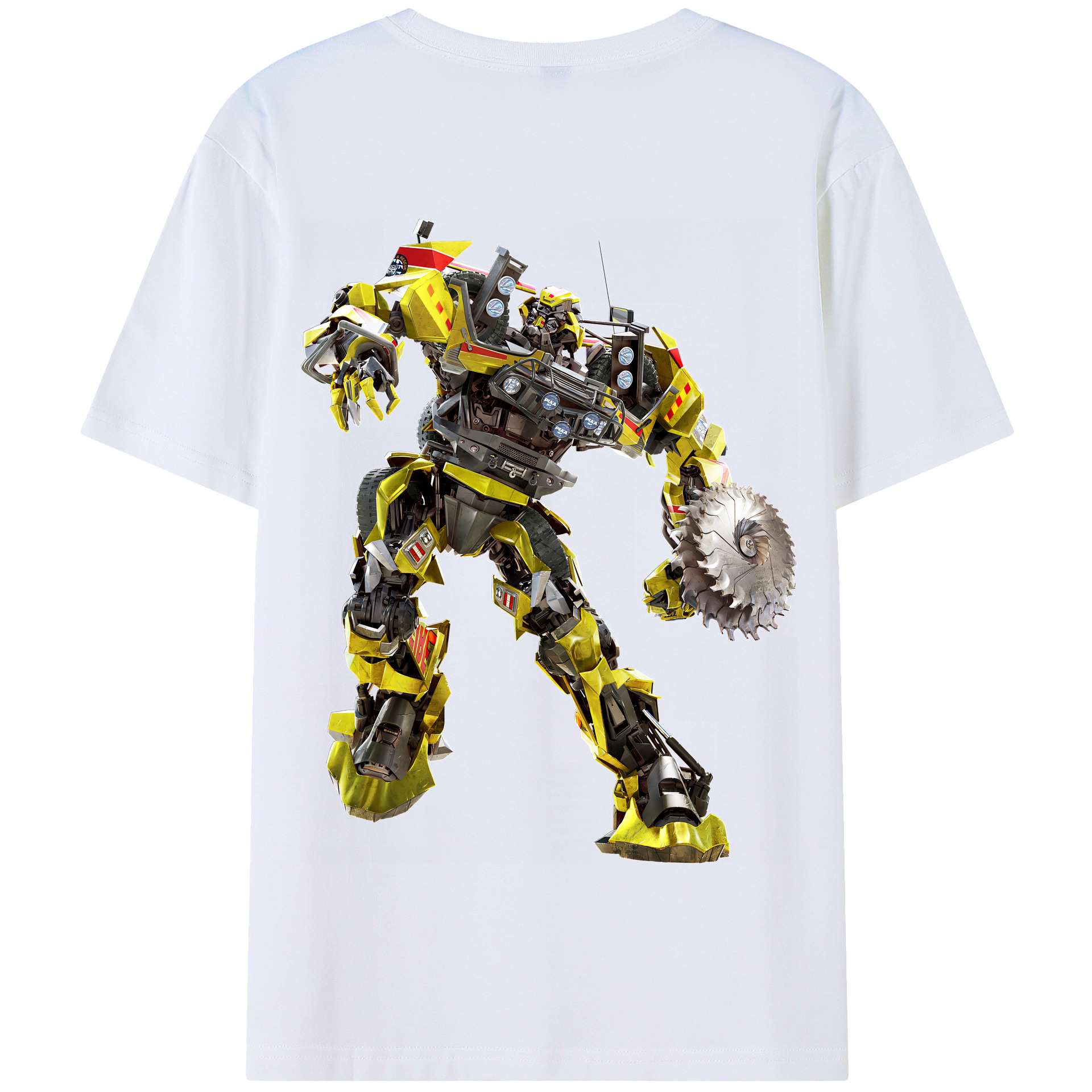 （画像用） Transformers トランスフォーマー 綿100％半袖Tシャツ（背面プリント）