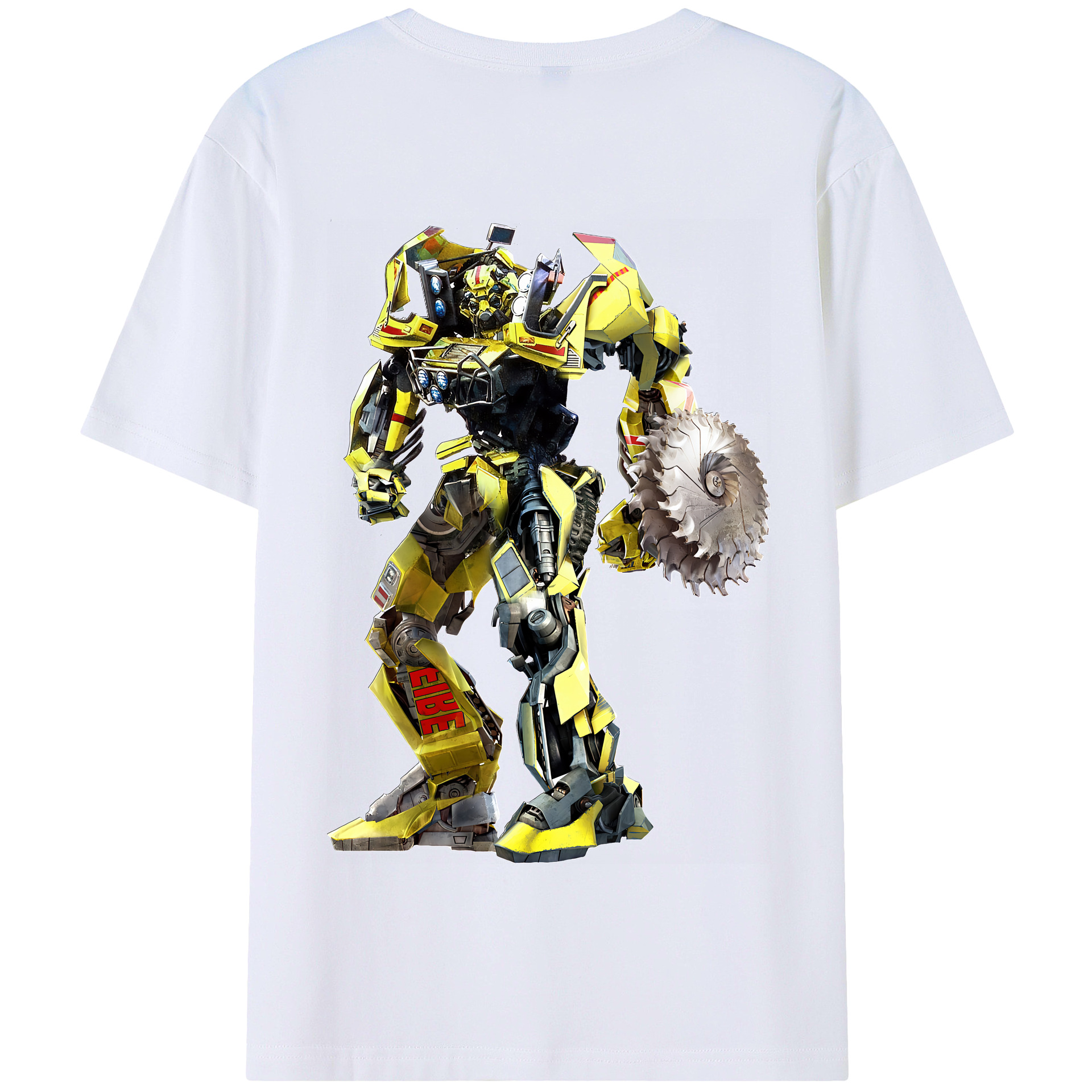 （画像用） Transformers トランスフォーマー 綿100％半袖Tシャツ（背面プリント）